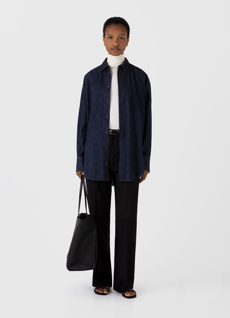 Sunspel Oversized Denim Shirt outlook