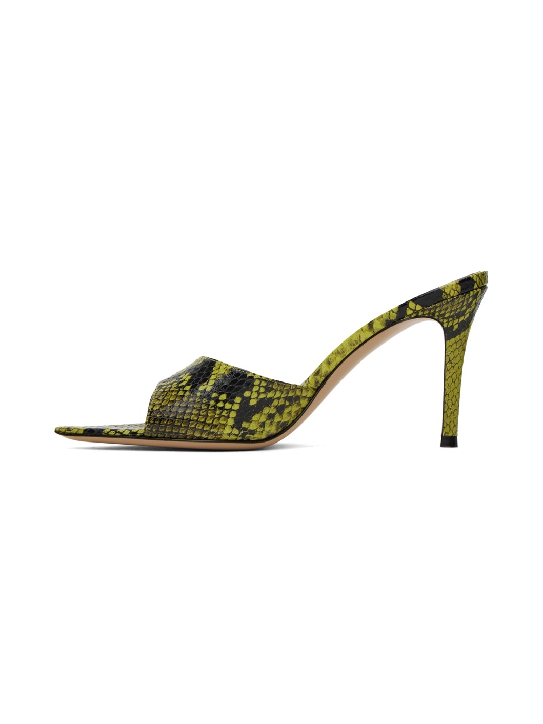SSENSE Exclusive Green & Black Heeled Sandals - 3