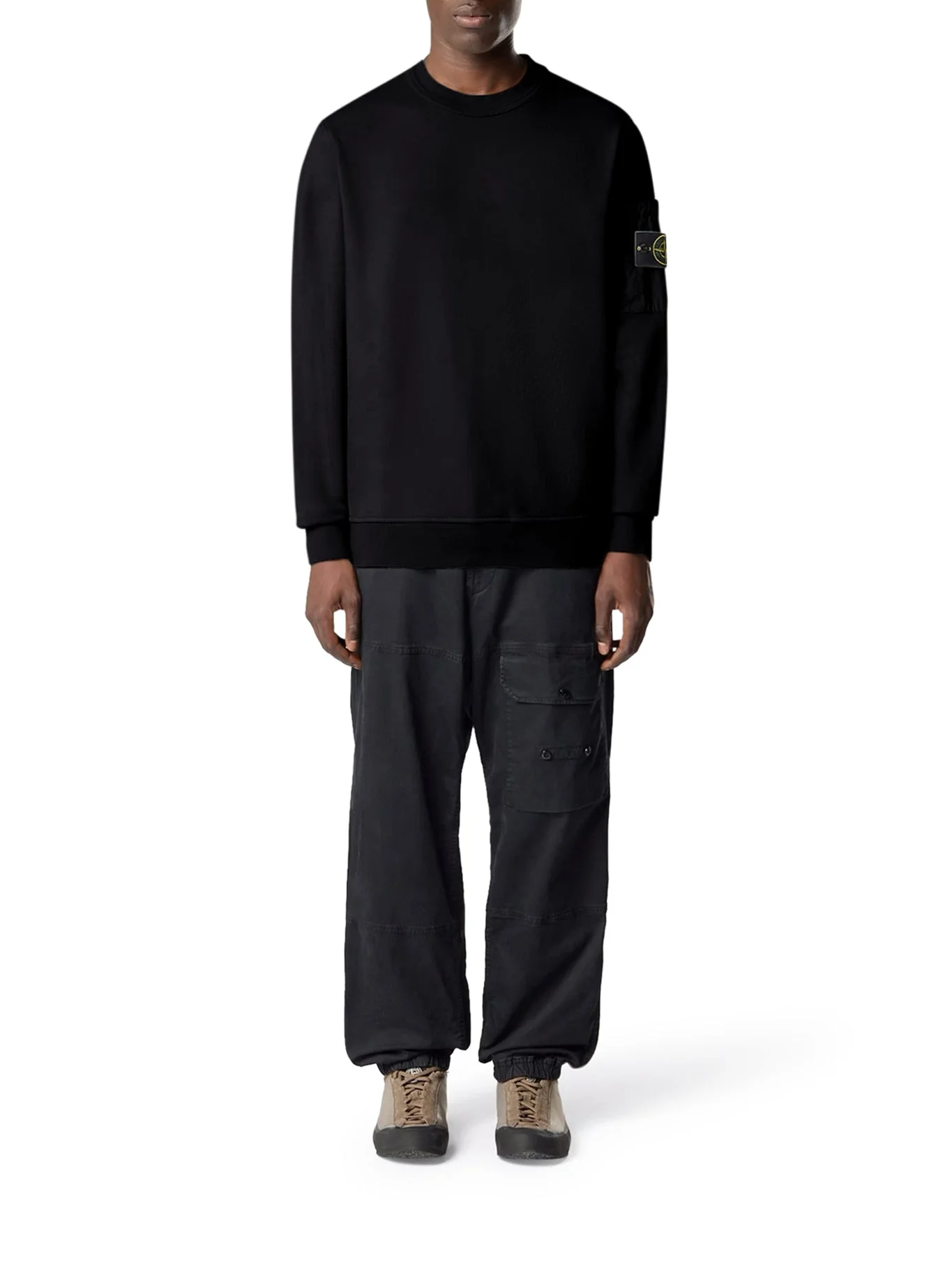 REGULAR FIT CREW NECK SWEATSHIRT WITH SEASONAL POCKET - 1
