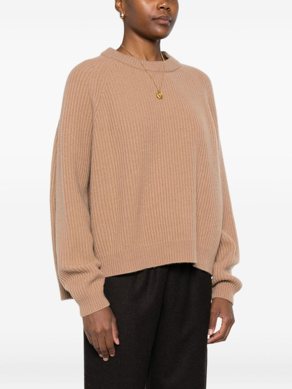 ribbed round-neck sweater - 3