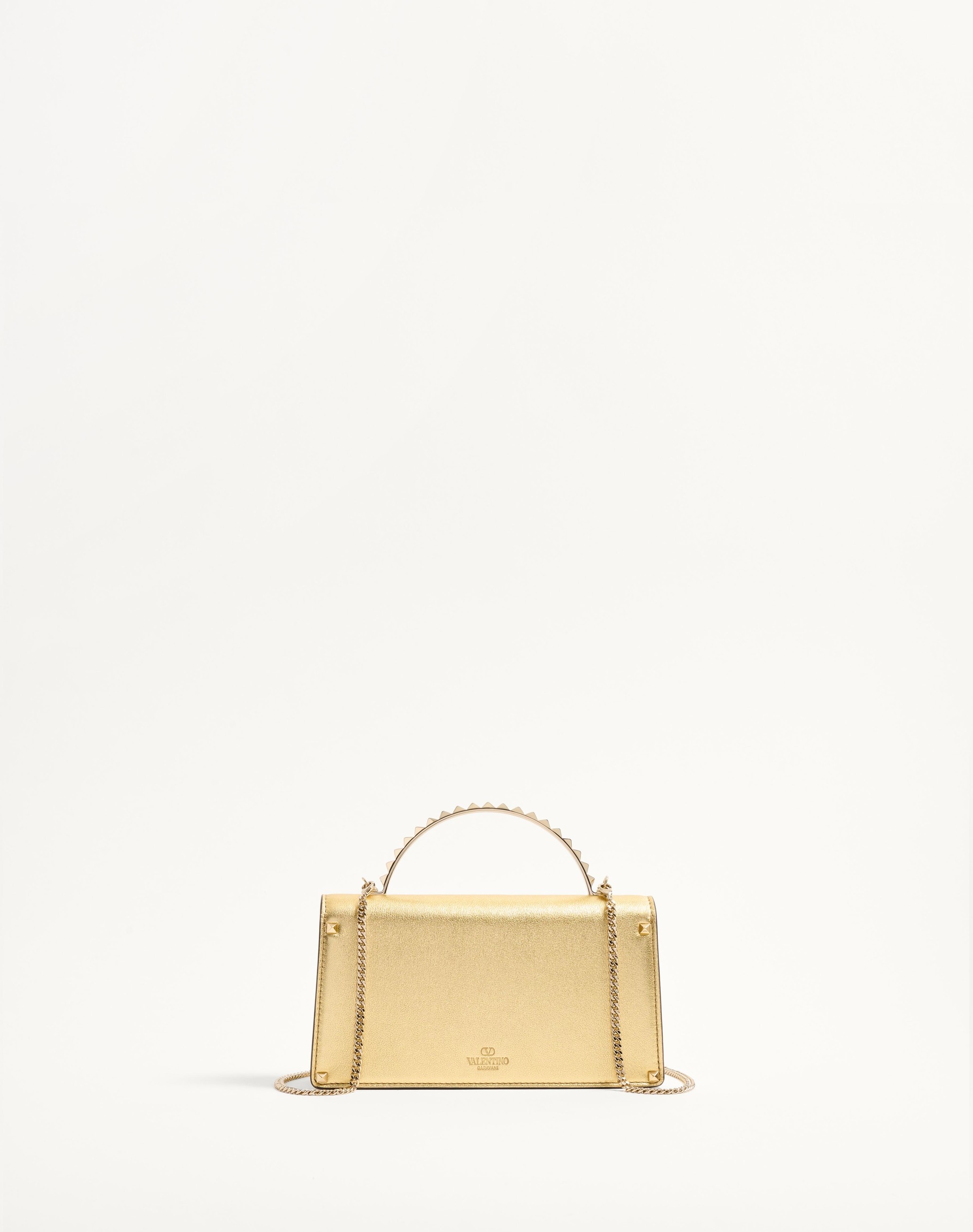 ROCKSTUD MINI LAMINATED CALFSKIN HANDBAG - 5