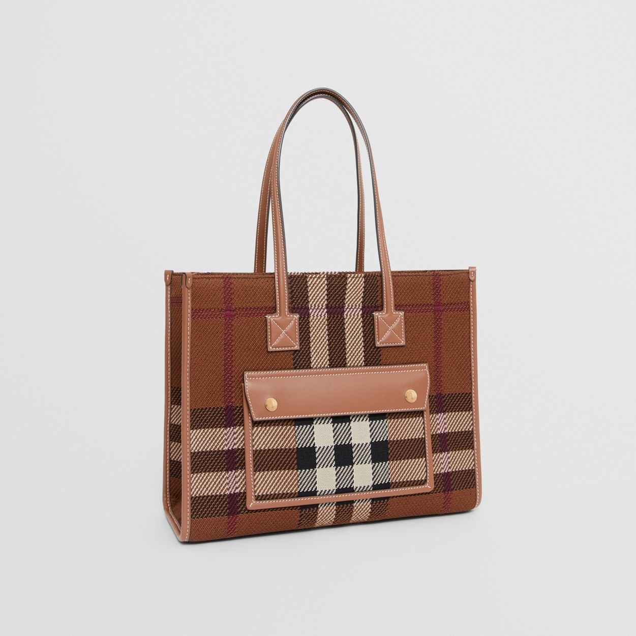Small Knitted Check Freya Tote - 7