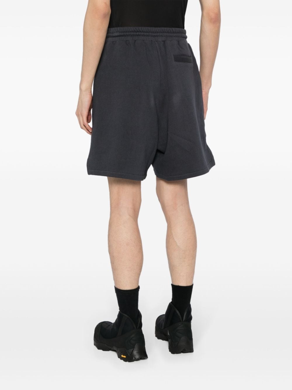 logo-embroidered track shorts - 4