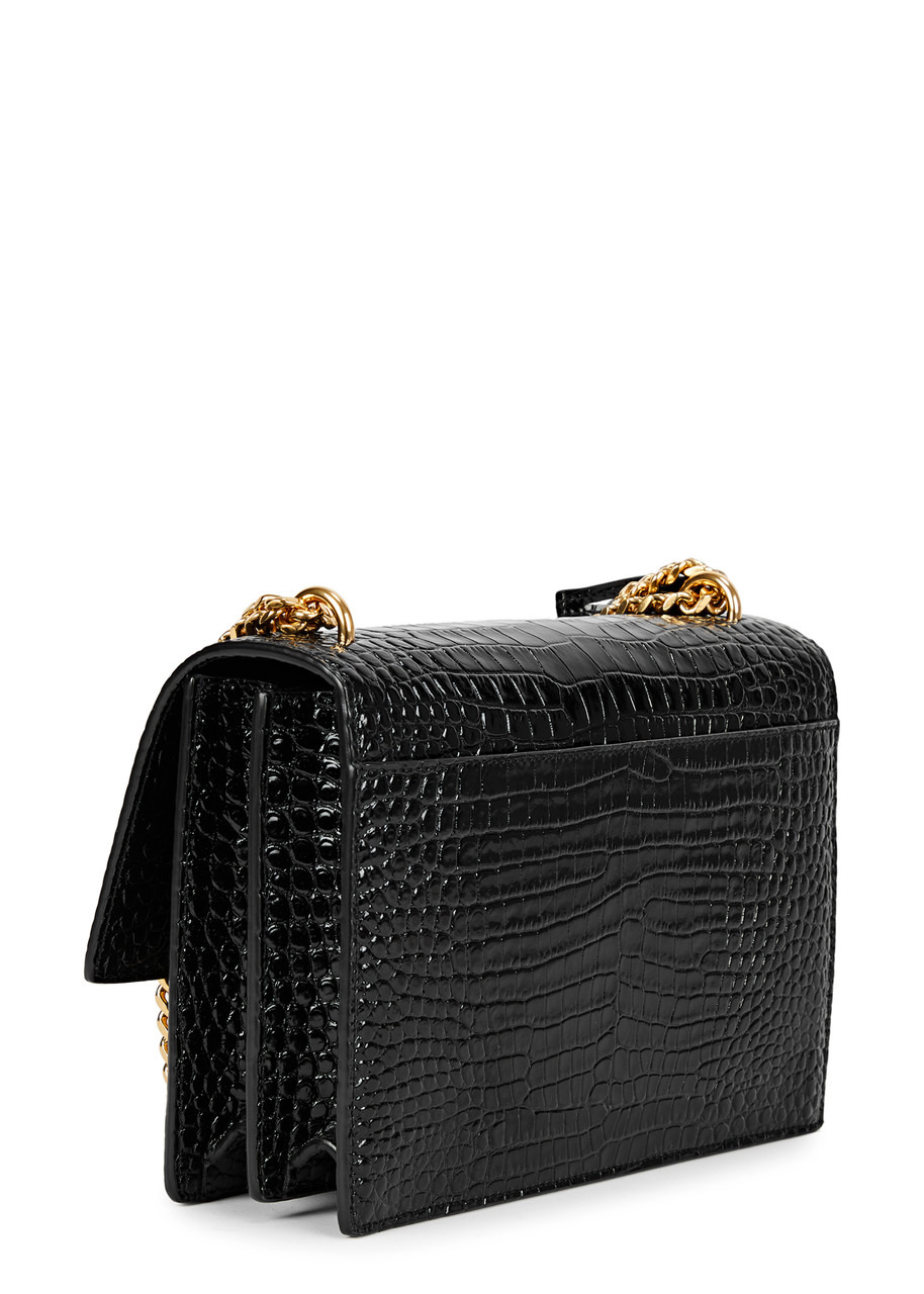 Sunset crocodile-effect shoulder bag - 2
