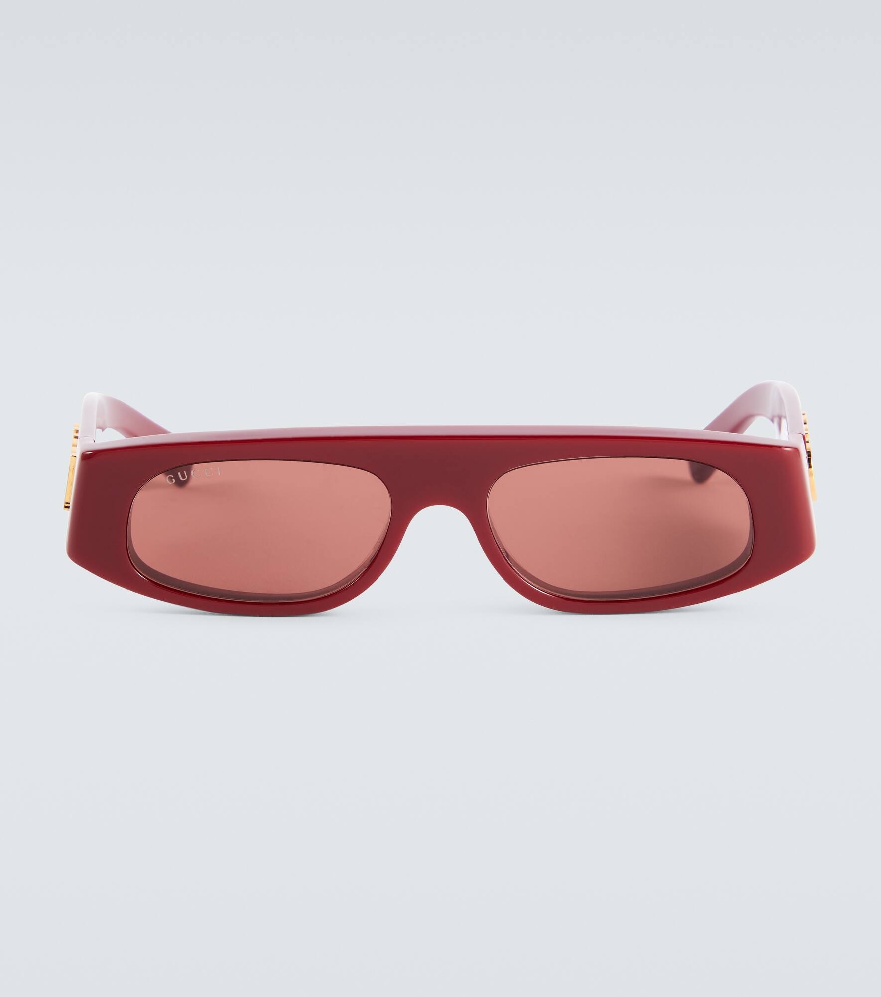 Logo flat-top sunglasses - 1