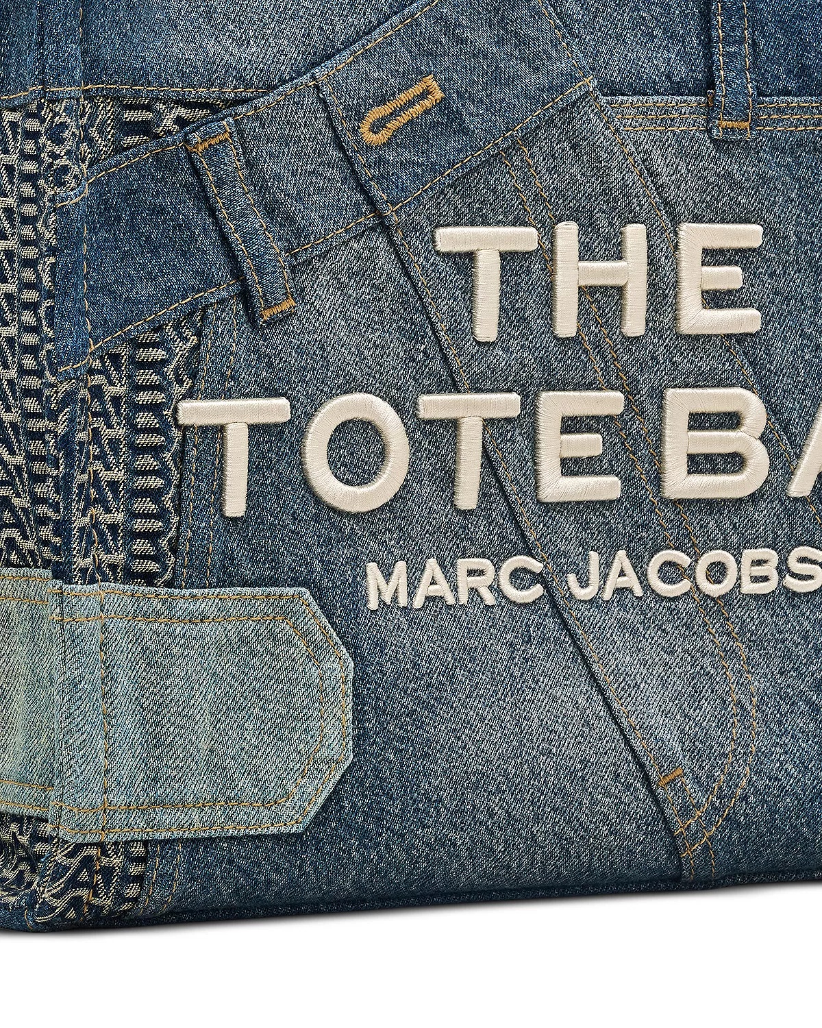The Deconstructed Denim Medium Tote Bag - 6