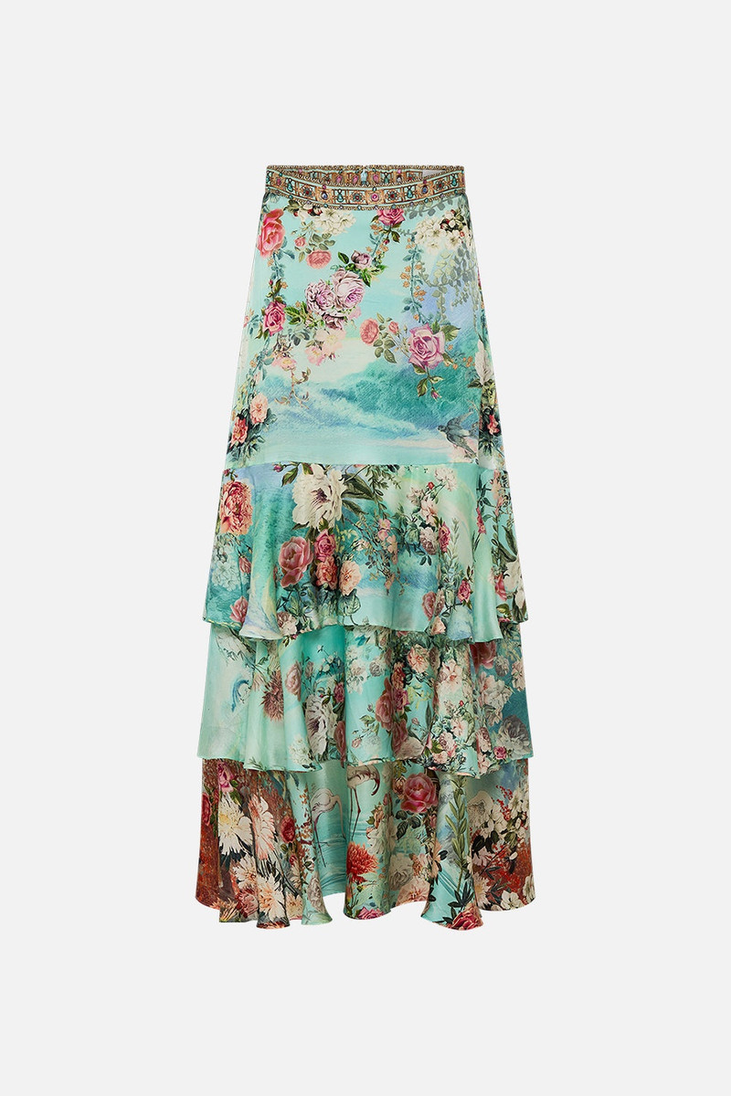 TIERED RUFFLE SKIRT - 1