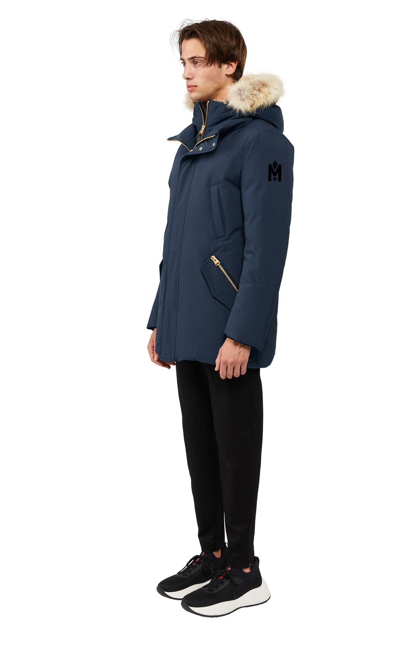 EDWARD 2-In-1 down parka with hooded bib and natural fur 2