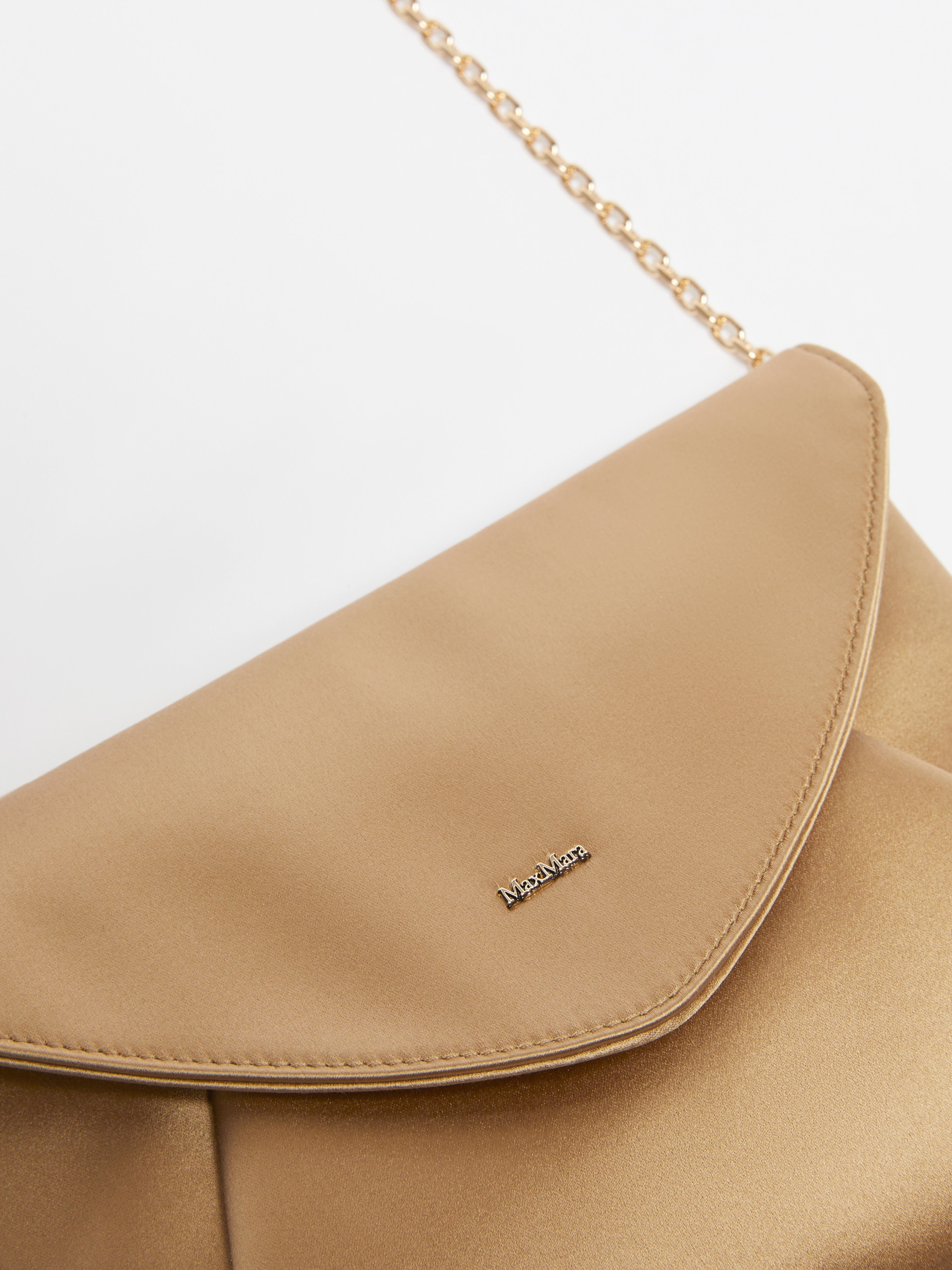 ENVELOPE Viscose and silk satin clutch bag - 4