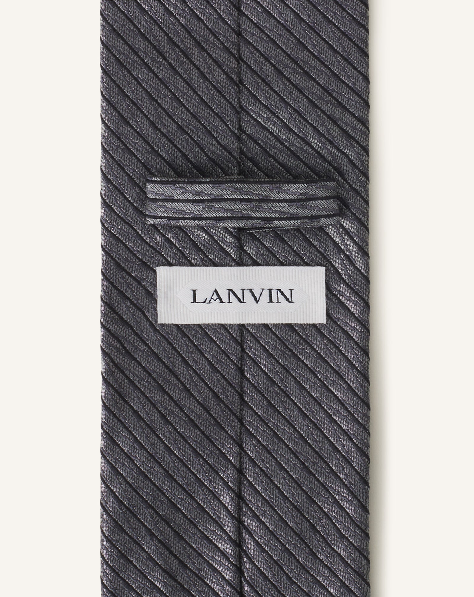 SILK CHEVRON STRIPED TIE - 2