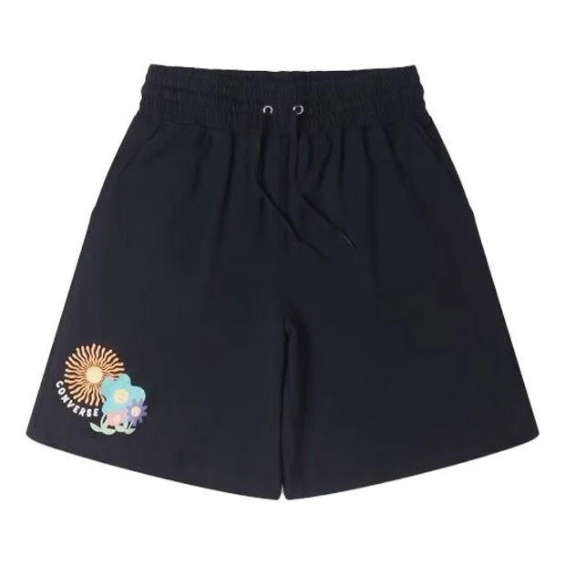 (WMNS) Converse Grow Together Knit Shorts 'Black' 10025446-A02 - 1