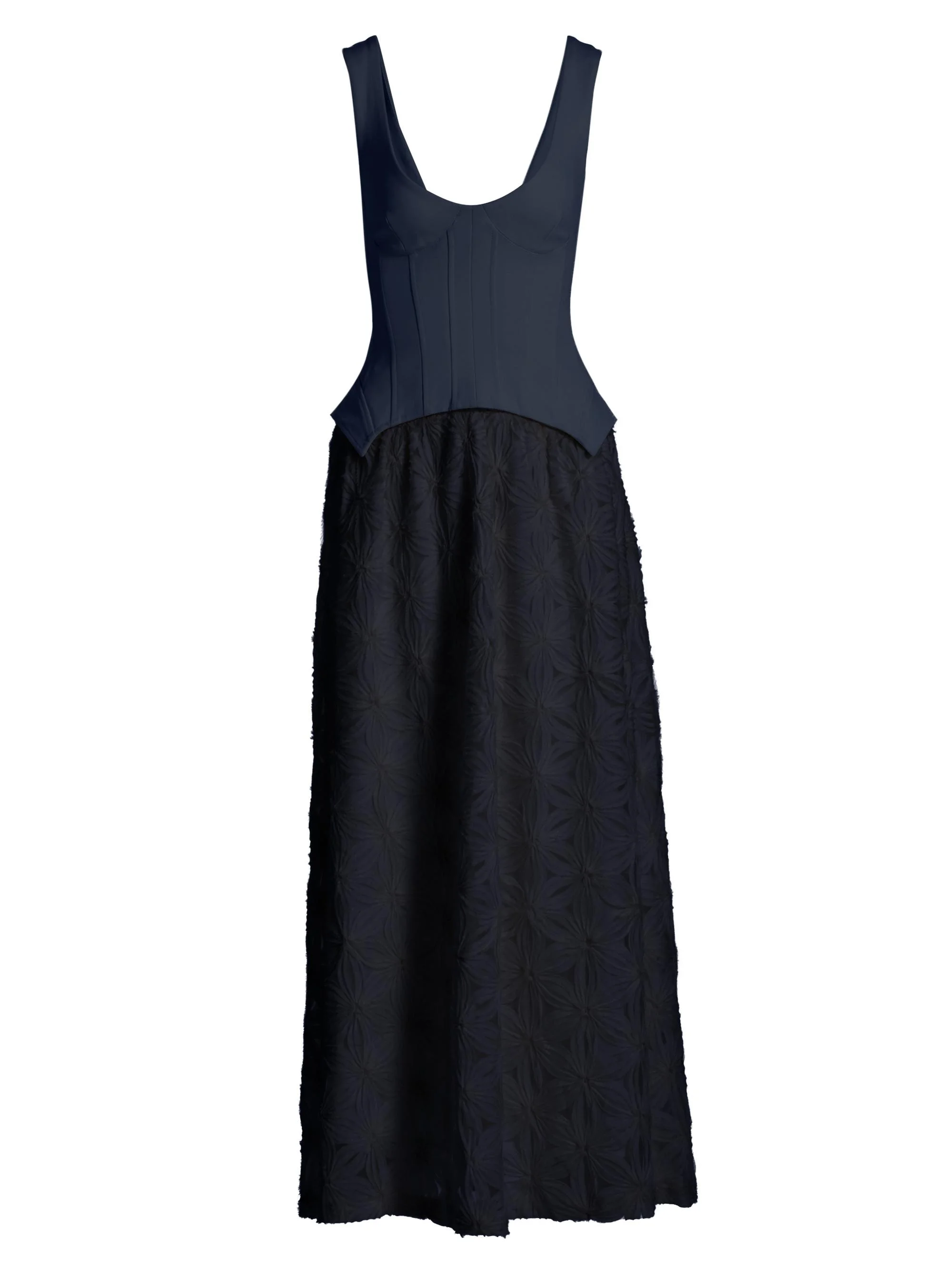Women's Bryony Corseted Maxi Dress - Black - 1