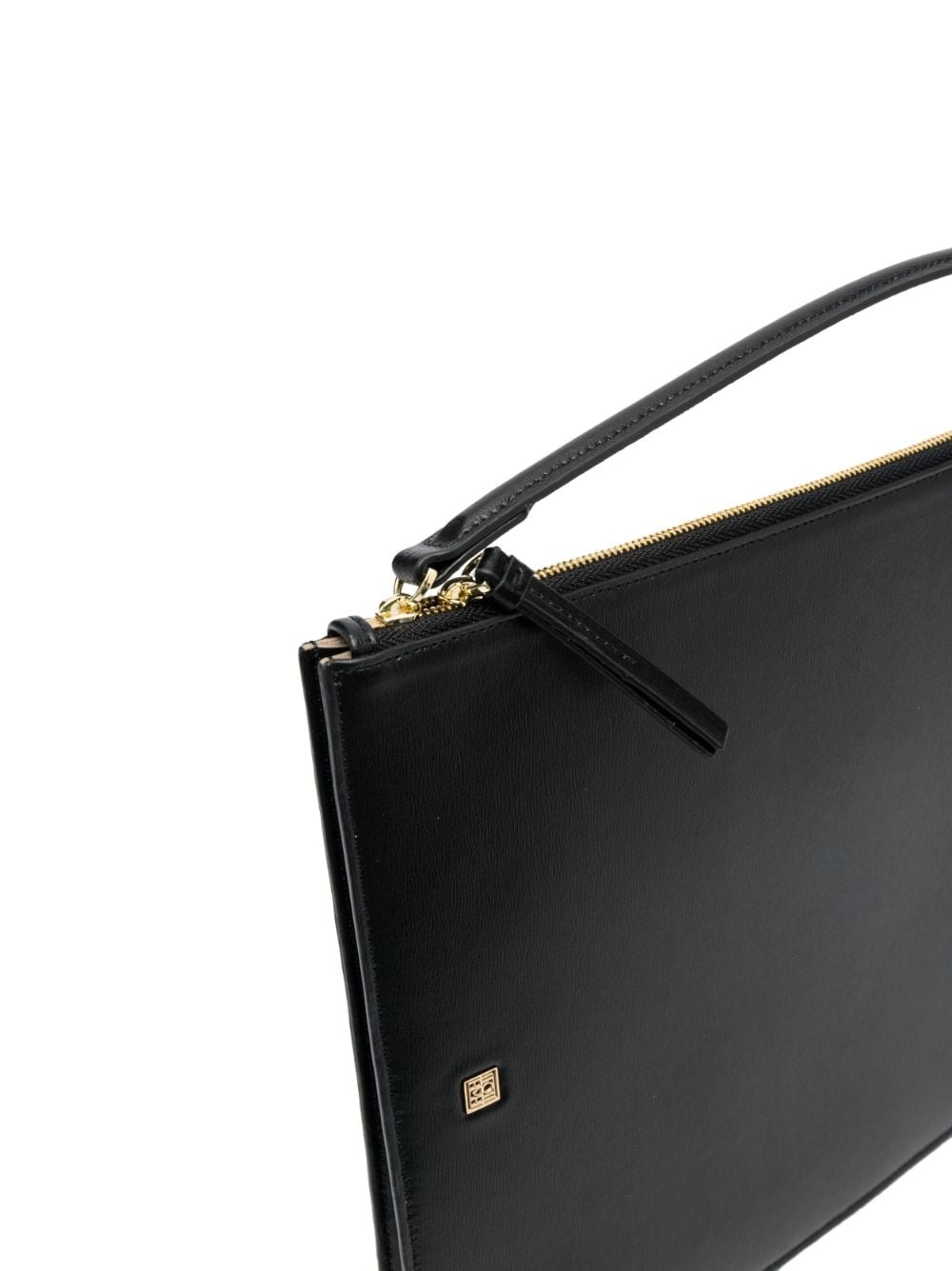 logo-plaque slim shoulder bag - 4