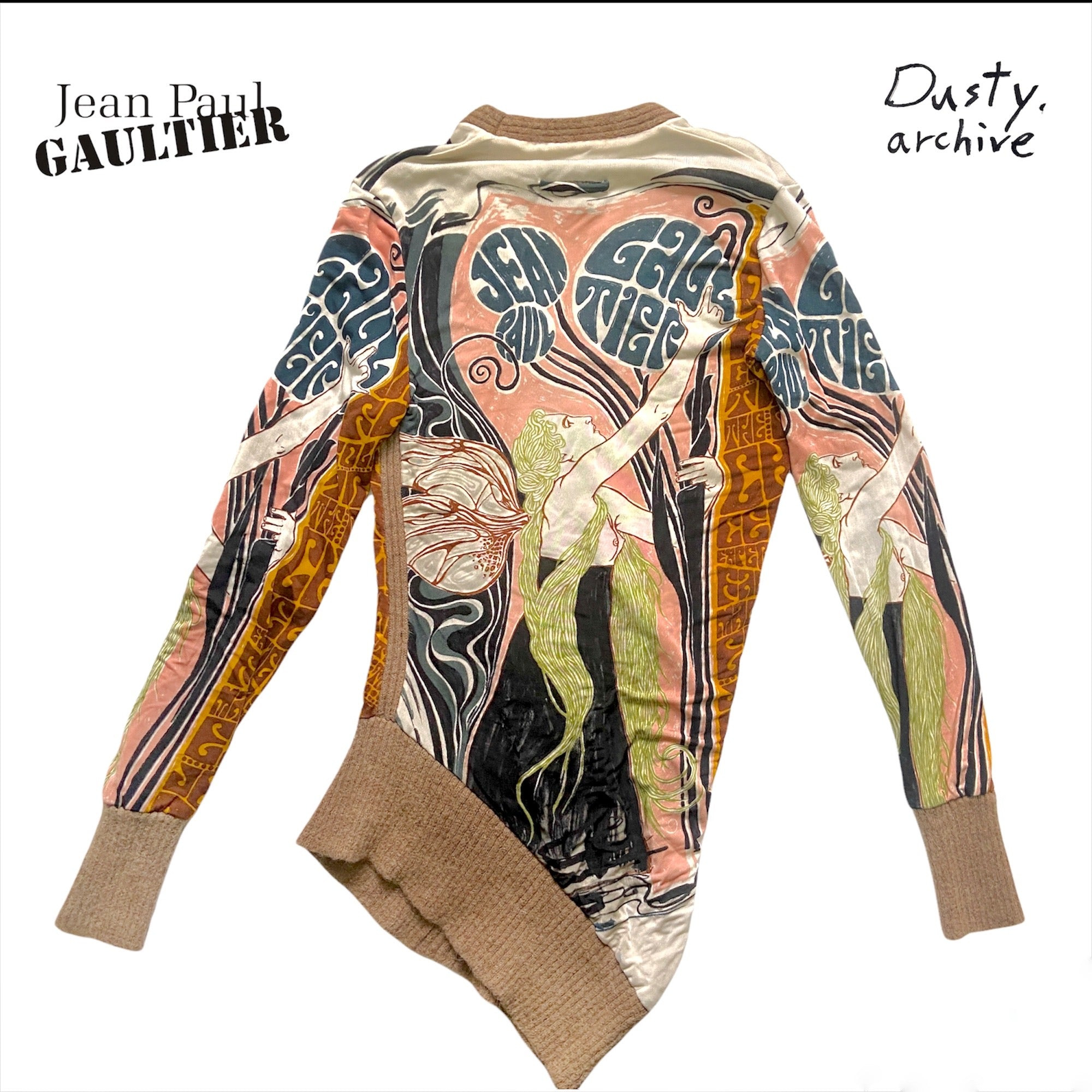 Jean Paul gaultier 90s Demetrius wool mesh sweater M - 2