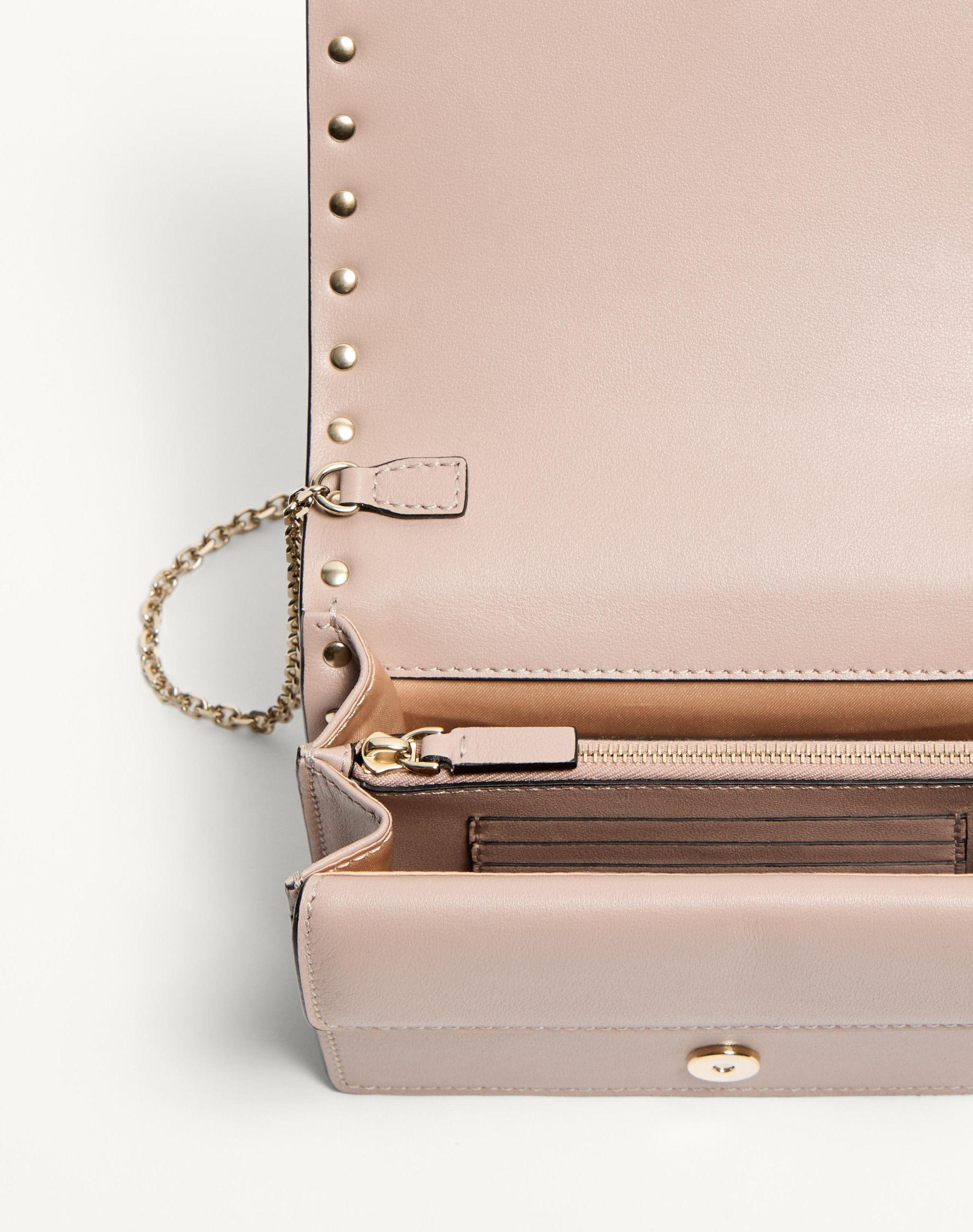 ROCKSTUD CALFSKIN CHAIN POUCH - 5