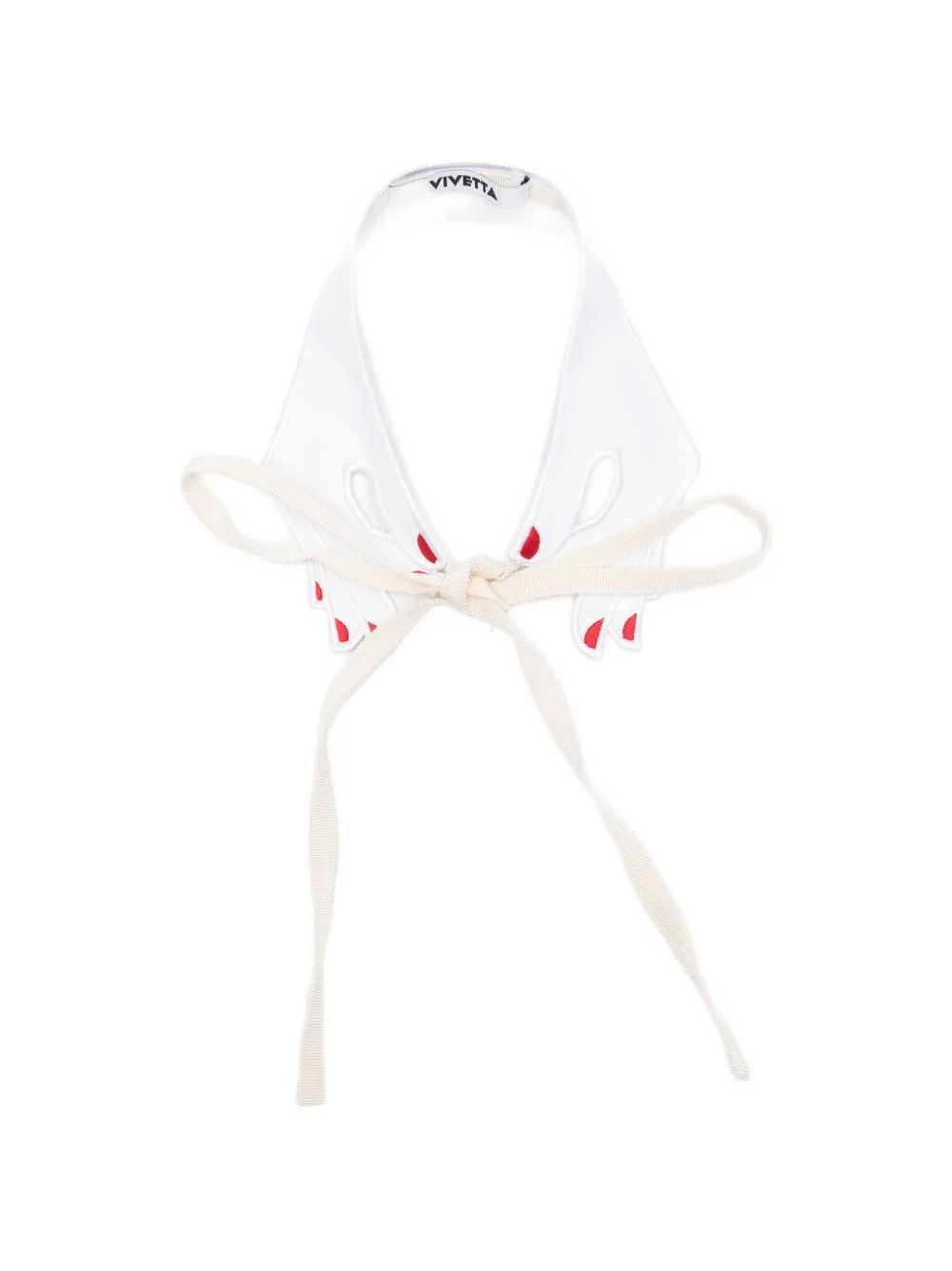 embroidered tie - 1