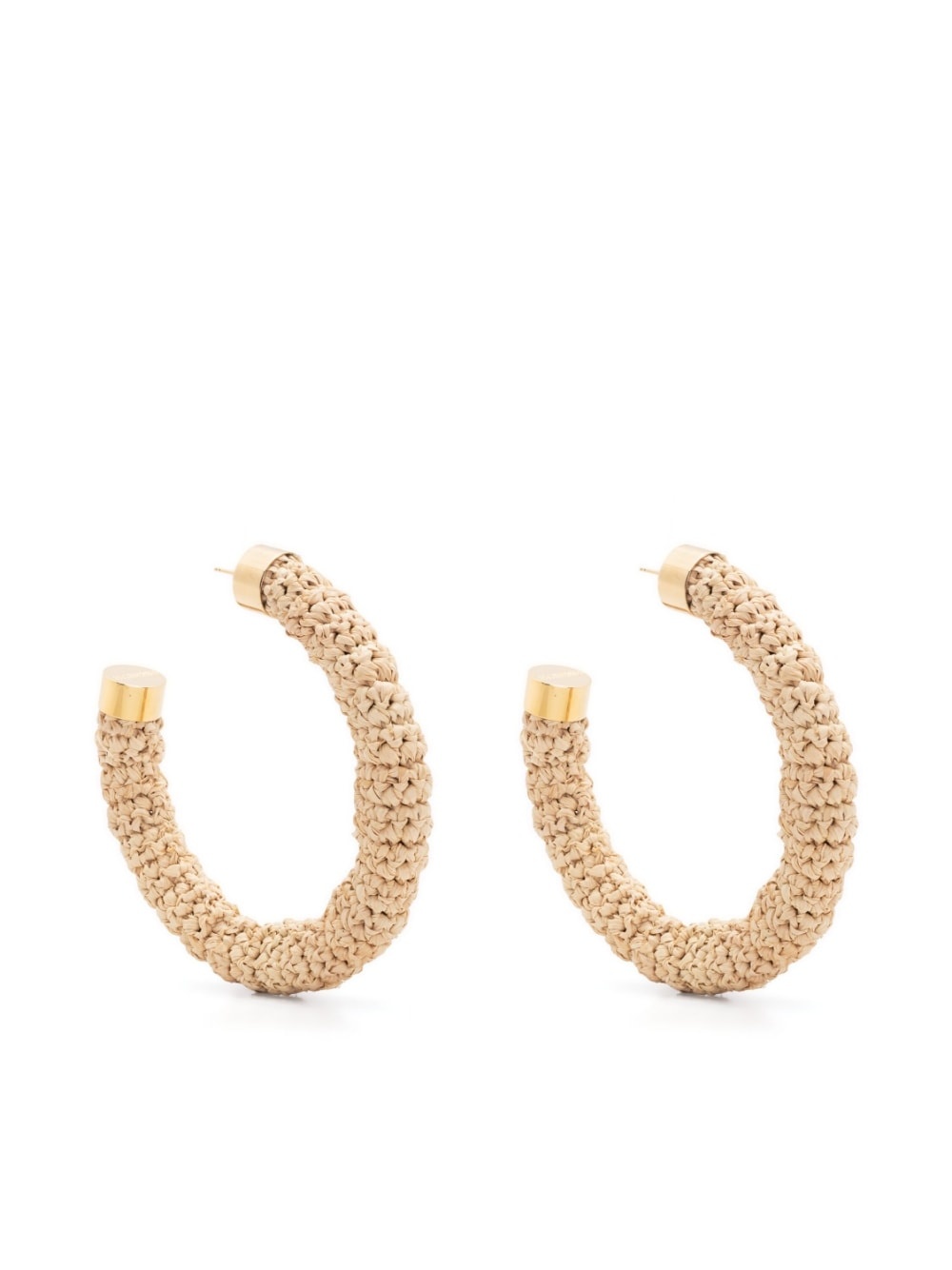 Les créoles Raphia hoop earrings - 1