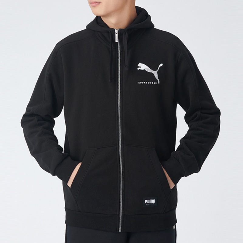 PUMA Athletics Hooded Sports Jacket Black 586542-51 - 3