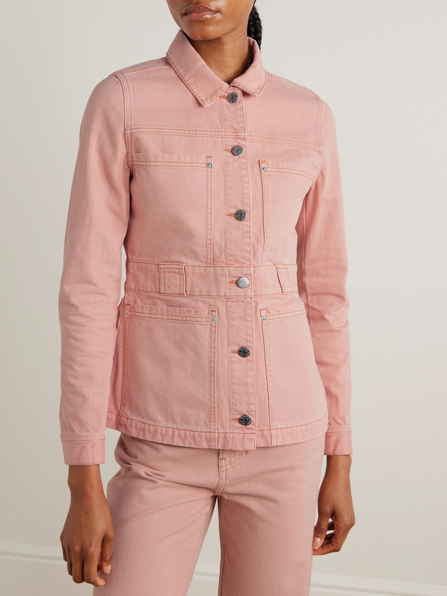 Marvin denim jacket Pastel pink - 3