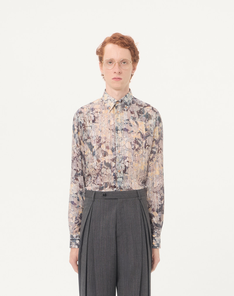 VALENTINO SILK AND LUREX SHIRT WITH ALL-OVER URBS PRINT 5