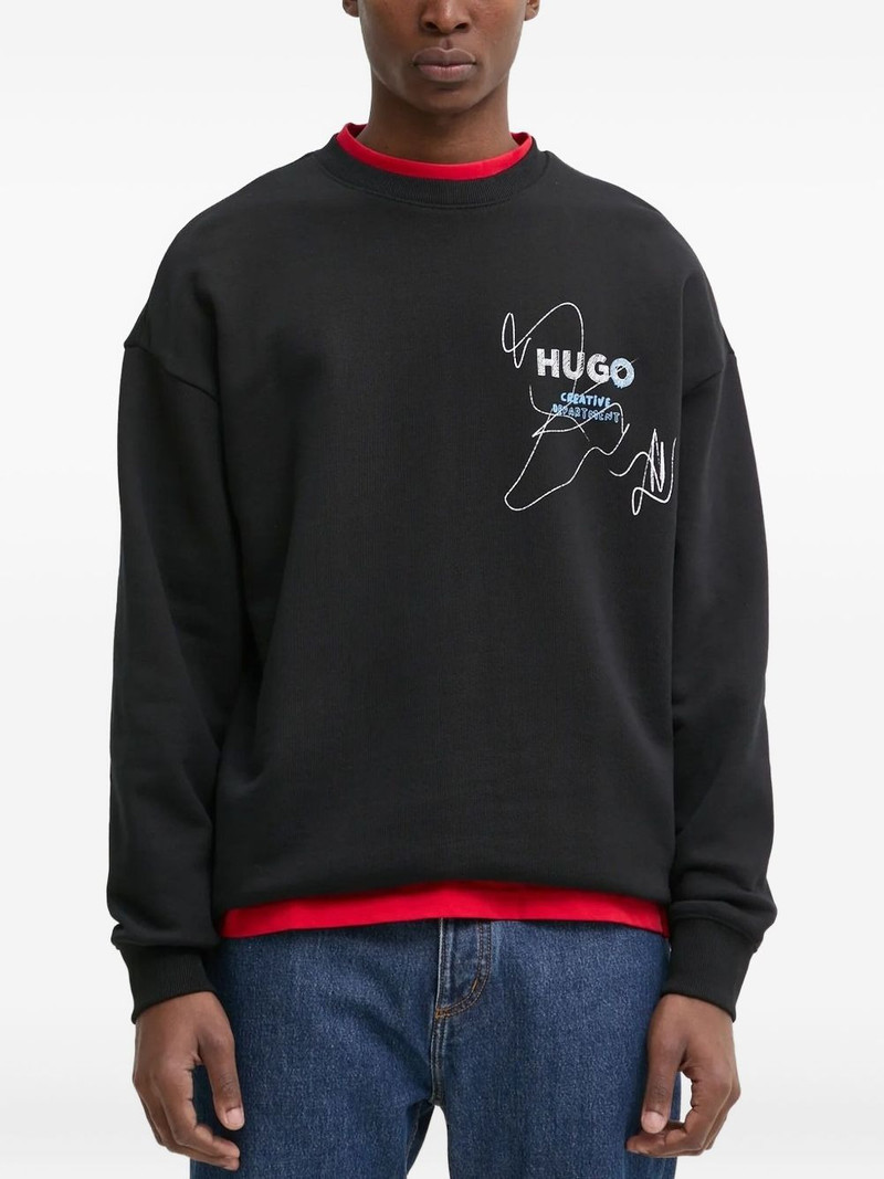 HUGO graphic-print sweatshirt outlook