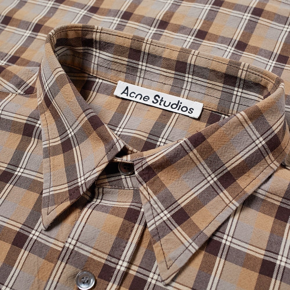 Acne Studios Sandros Short Sleeve Dry Co Check Shirt - 2