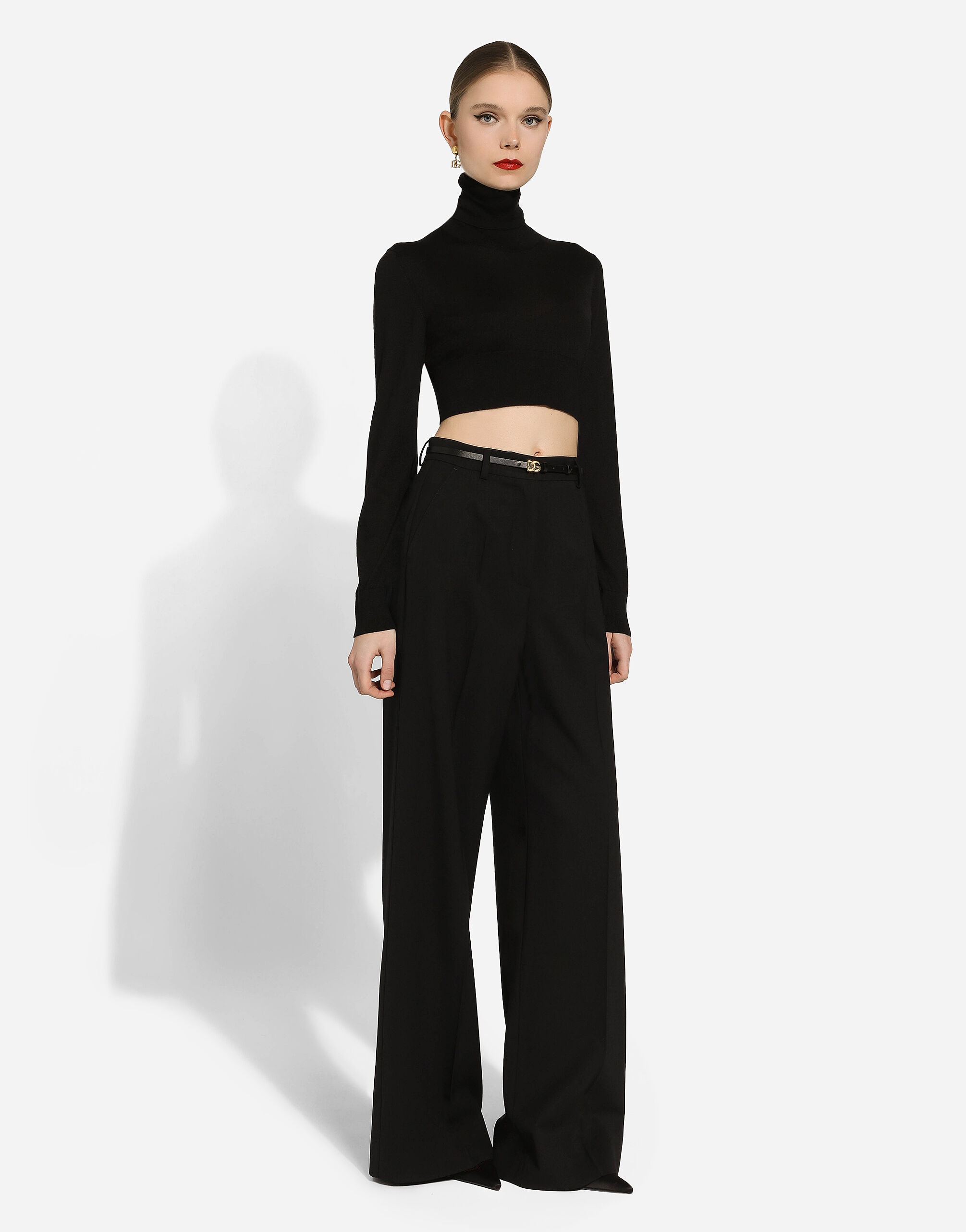 Twill palazzo pants - 5