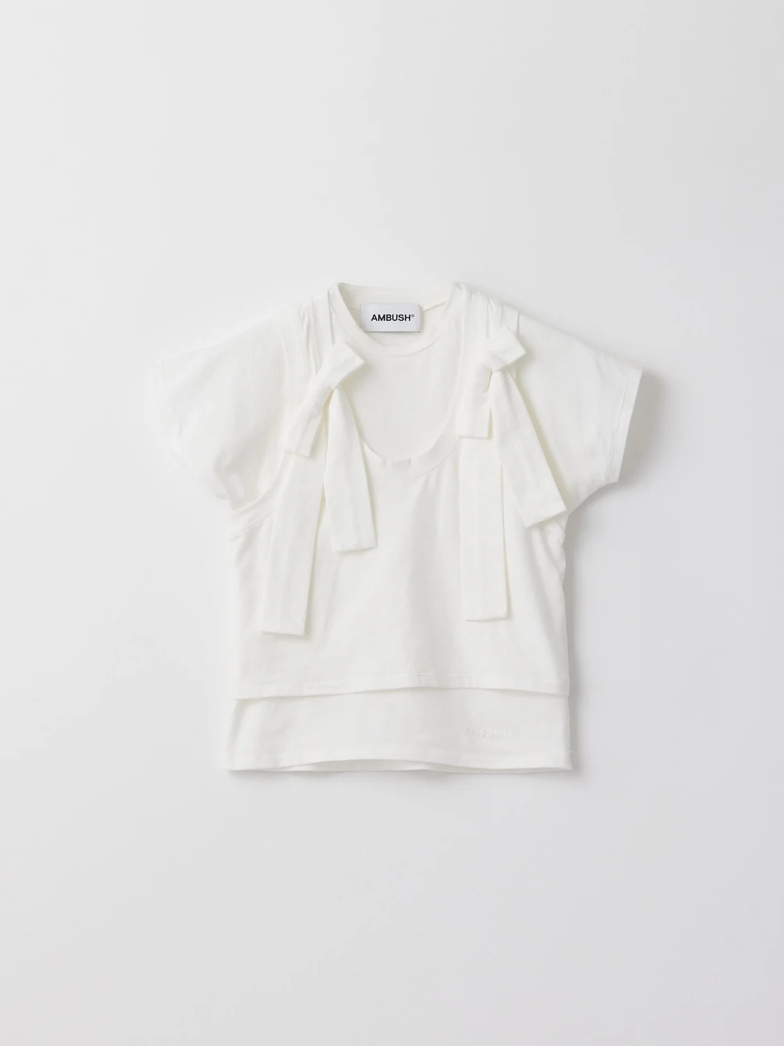 LAYERED RIBBON BABY T-SHIRT - 1