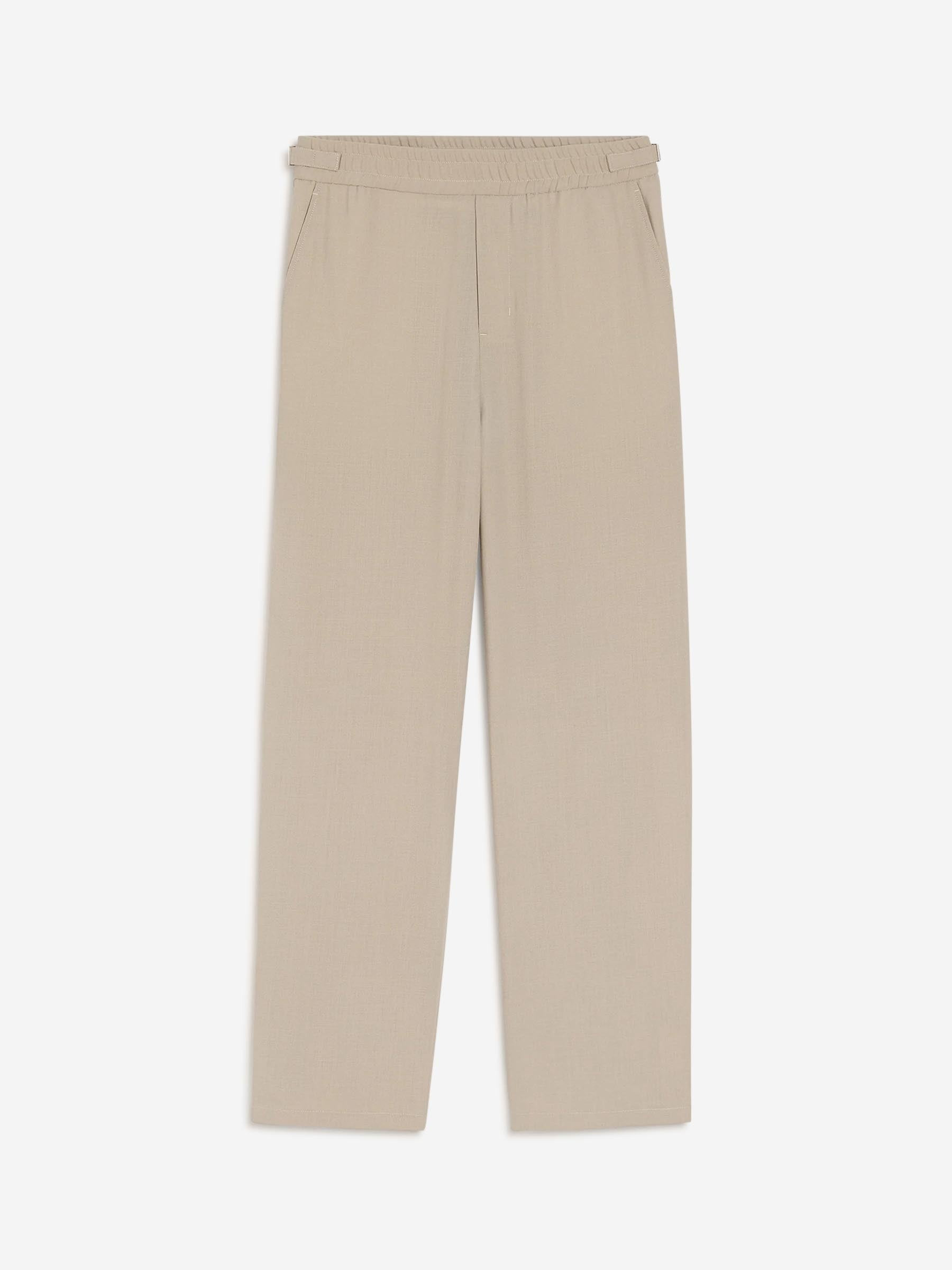 ELASTIC WOOL TROUSERS - 1