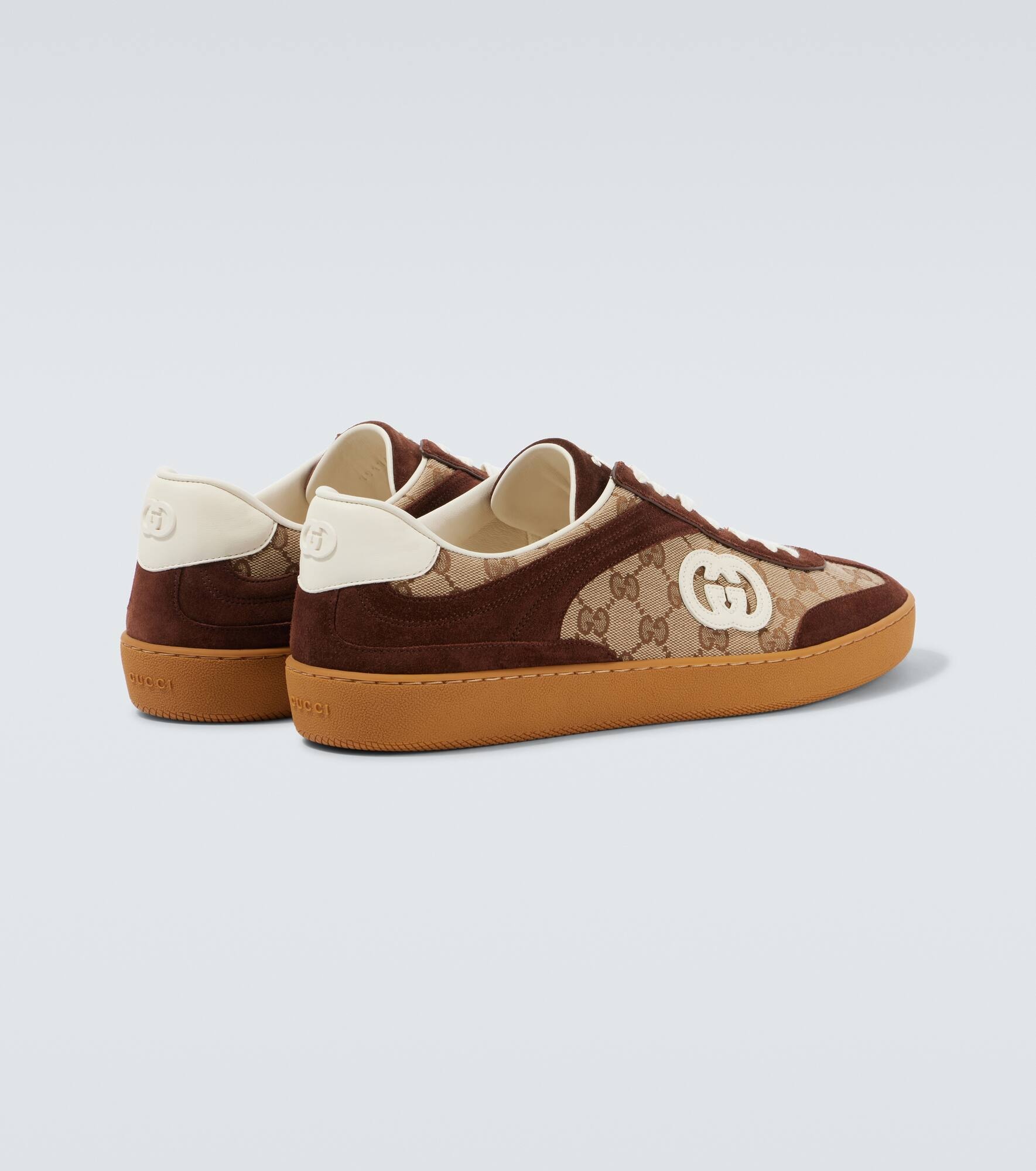 GG suede-trimmed sneakers - 6