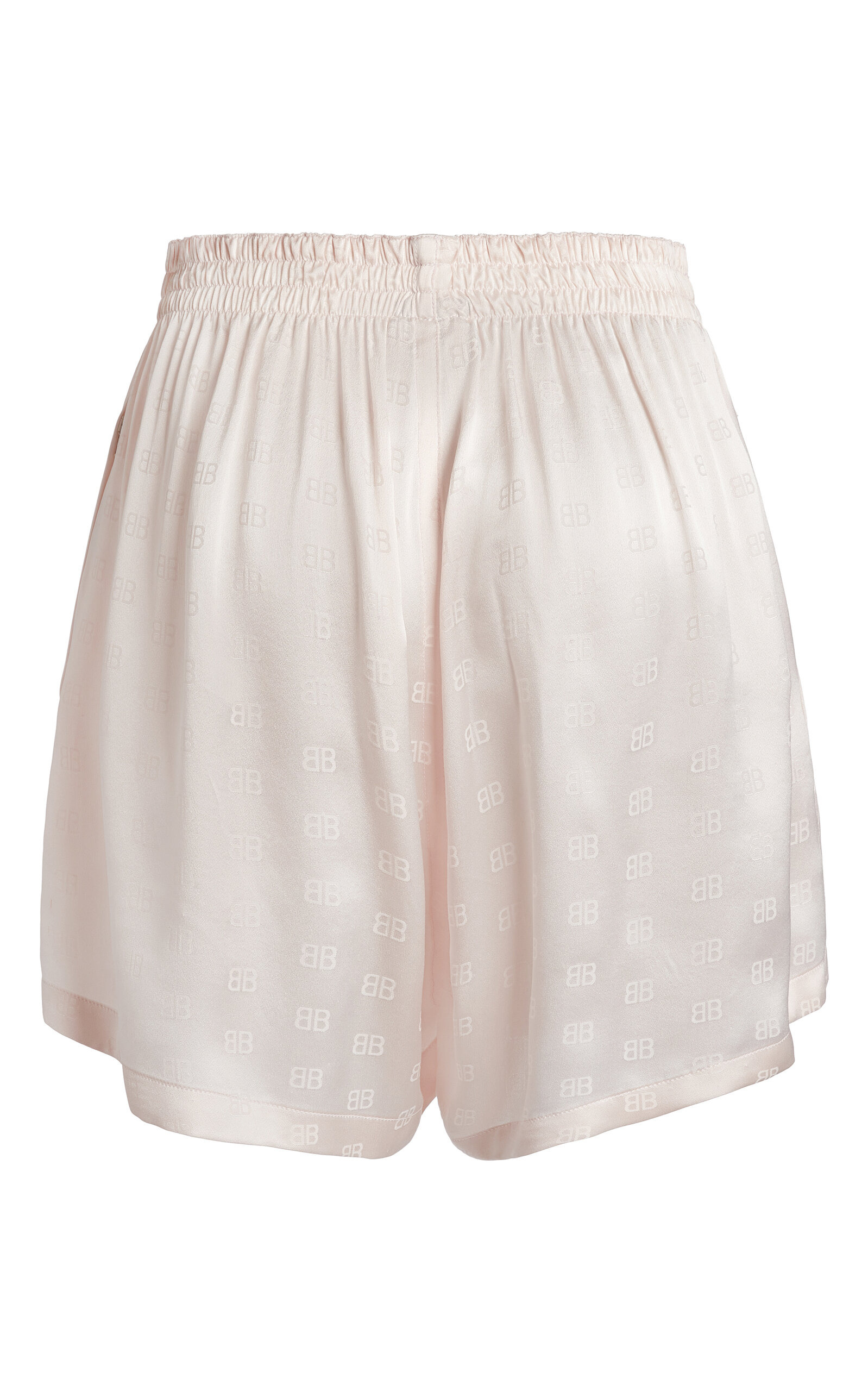 Logo-Jacquard Silk Boxer Shorts white - 5