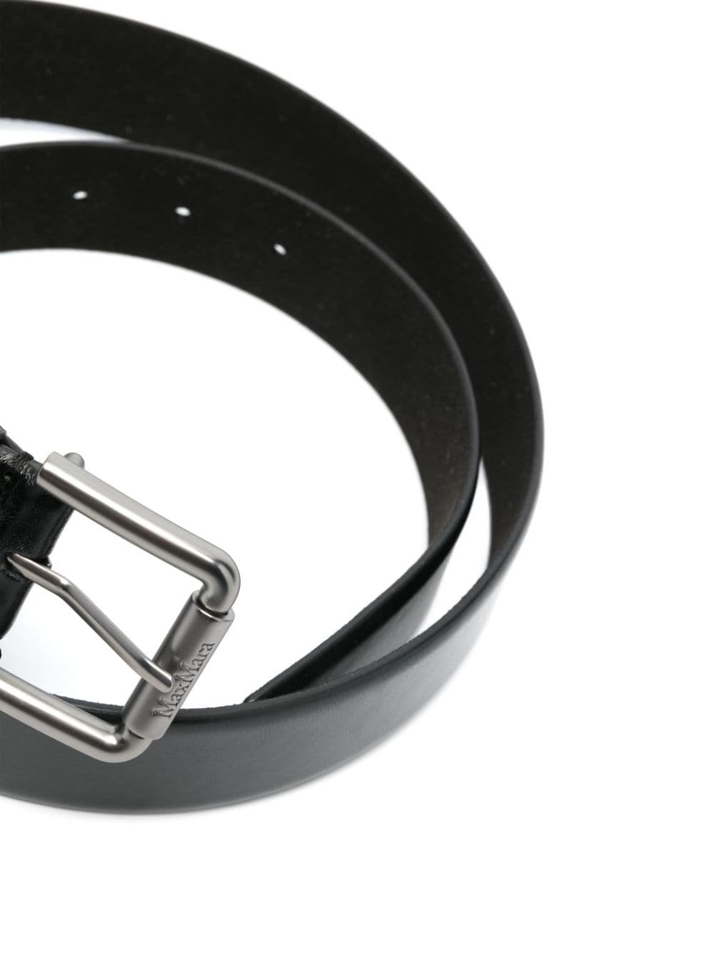 leather buckle belt - 2