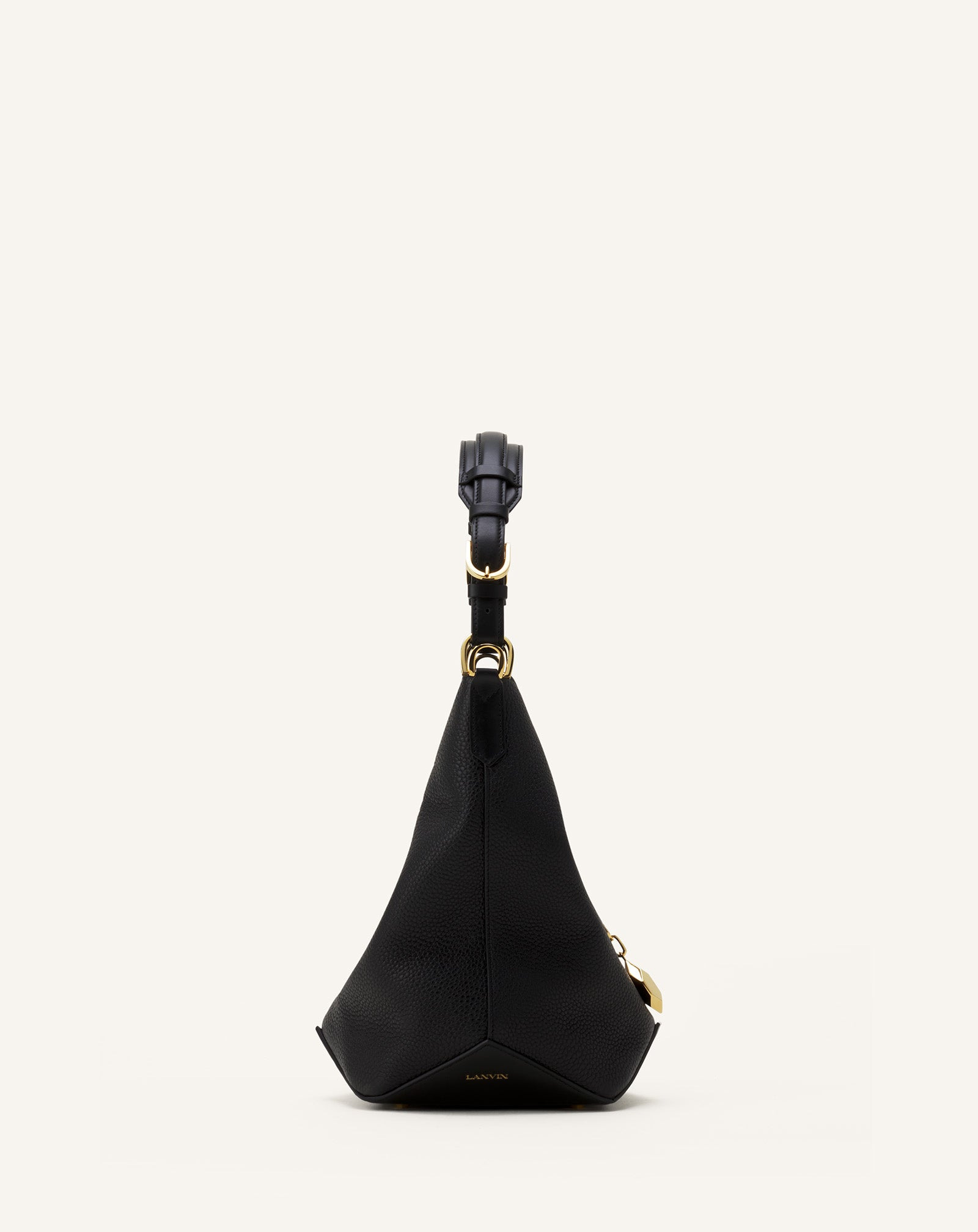 CATCH BY LANVIN MEDIUM LEATHER BUCKET BAG - 6