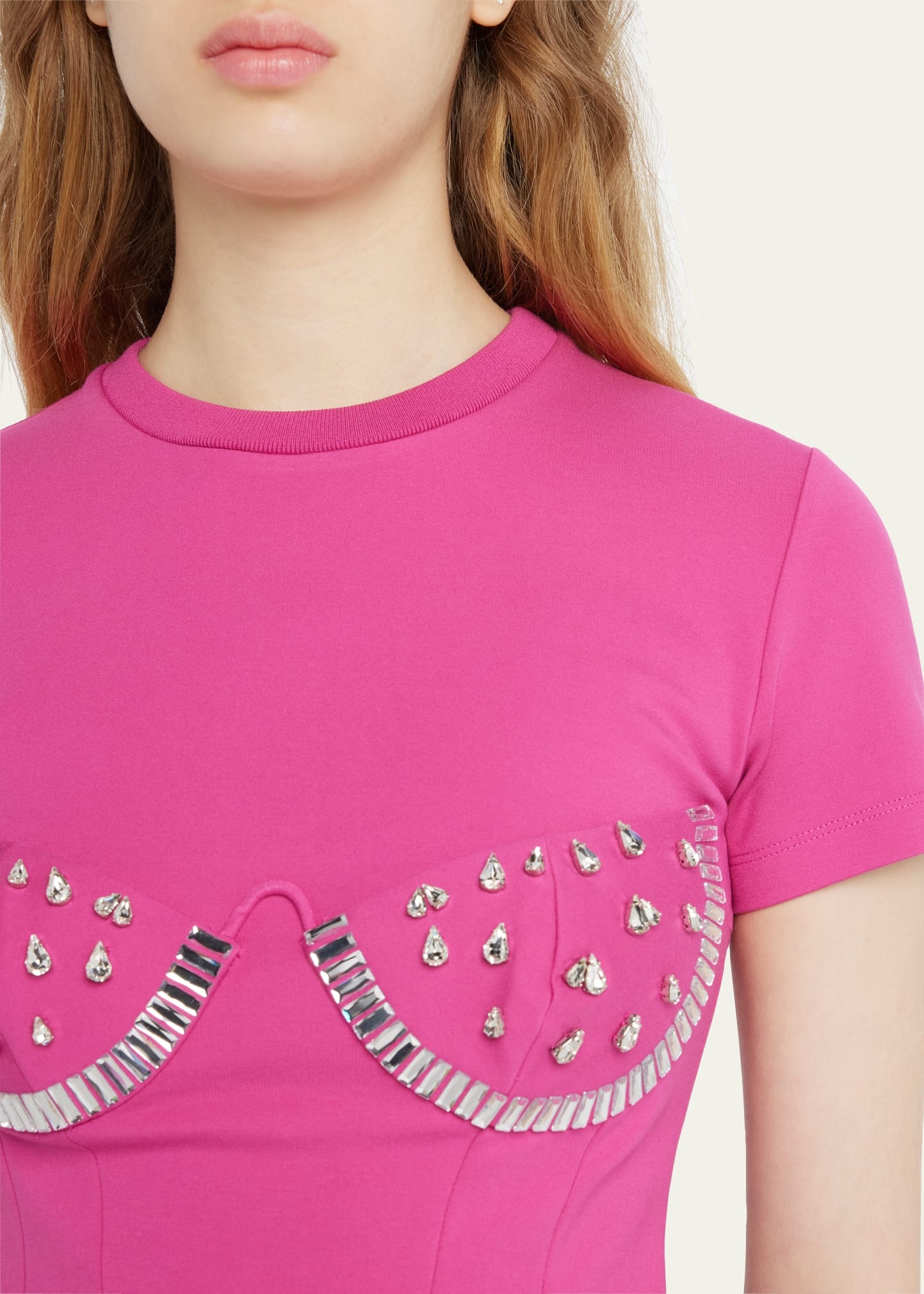 Crystal Watermelon Cup Cropped Tee - 5
