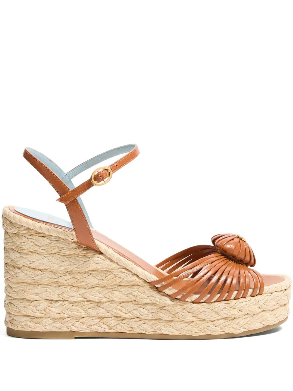 100mm leather heeled sandals - 1