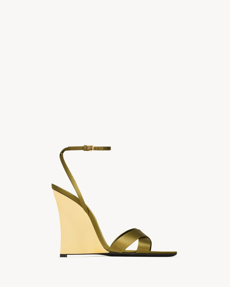 LUCIENNE WEDGES IN SATIN CREPE - 1