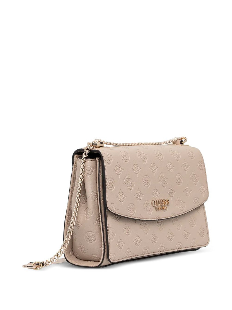 GUESS USA embossed chain satchel outlook