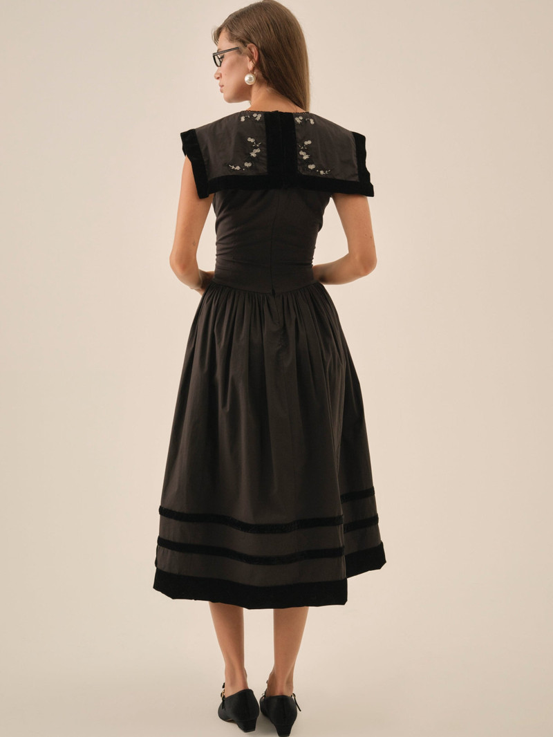 For Love & Lemons Train Station Poplin Midi Dress outlook