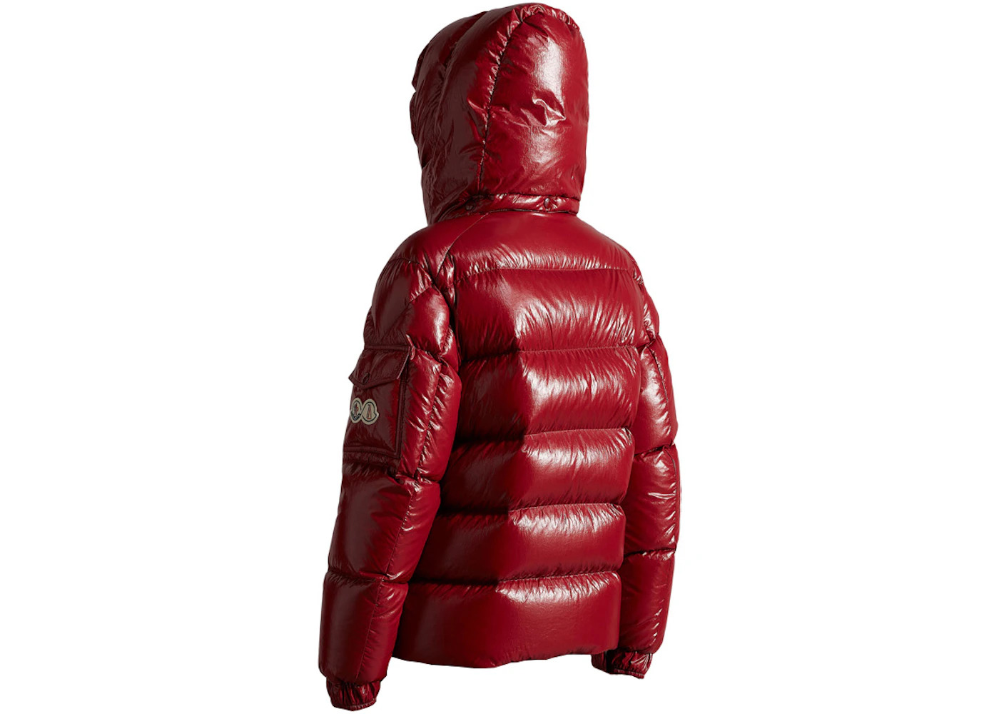 Moncler Women's Maya 70th Anniversary Special Edition Short Down Jacket Berry Red - 2
