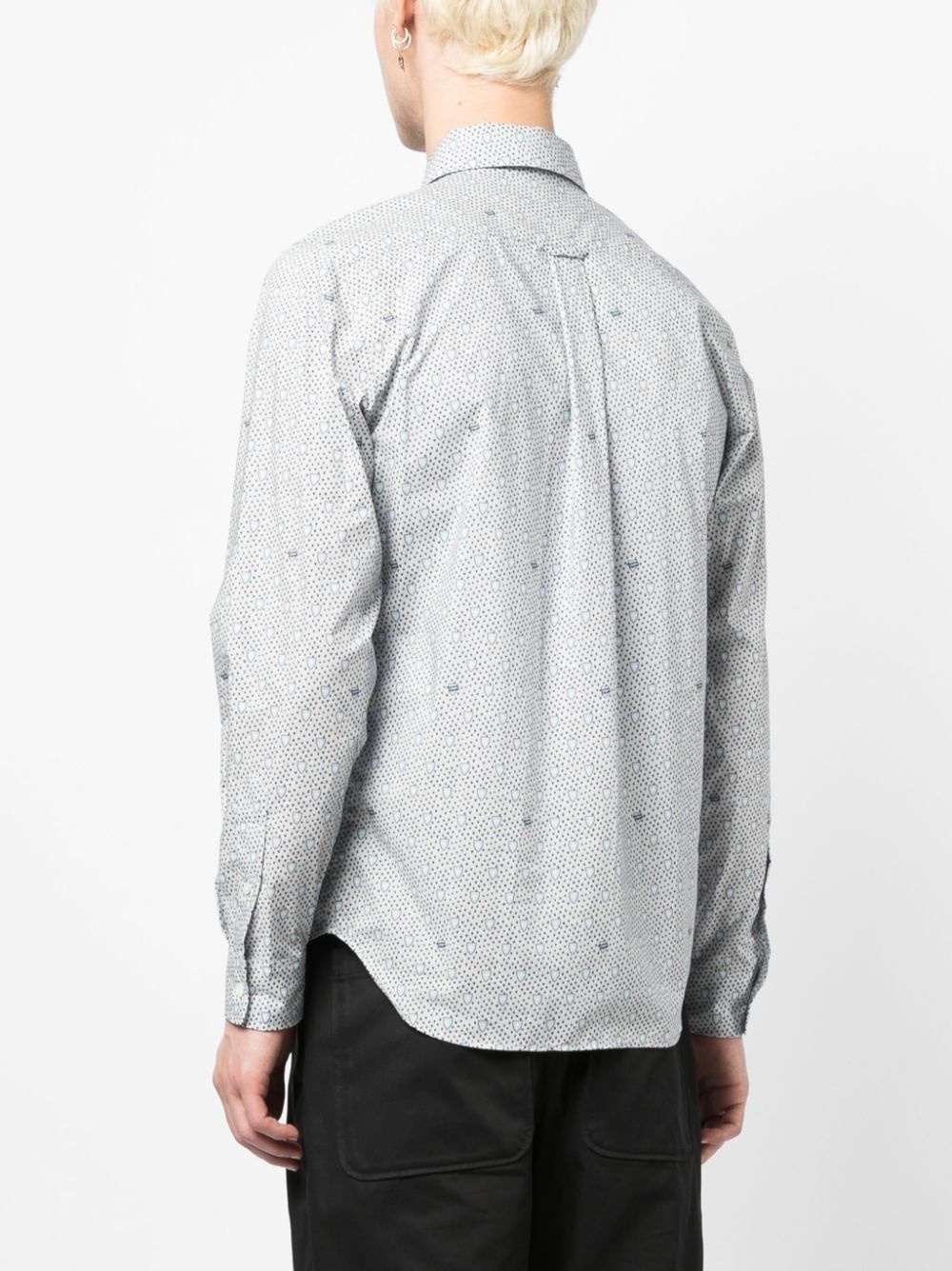 CLASSIC SHIRT IN SHIELD PRINTED COTTON - 7