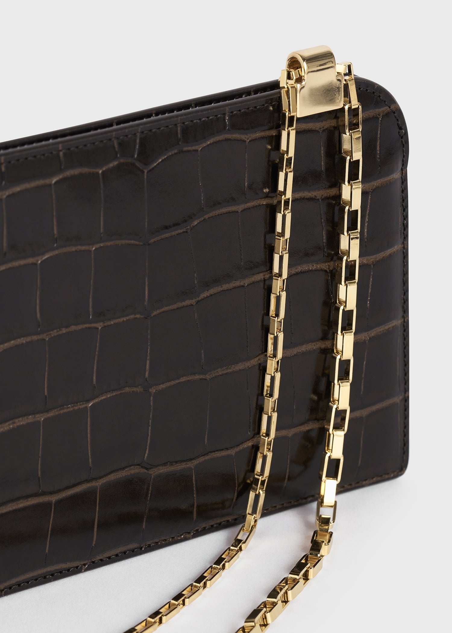 Chain pouch dark brown - 7
