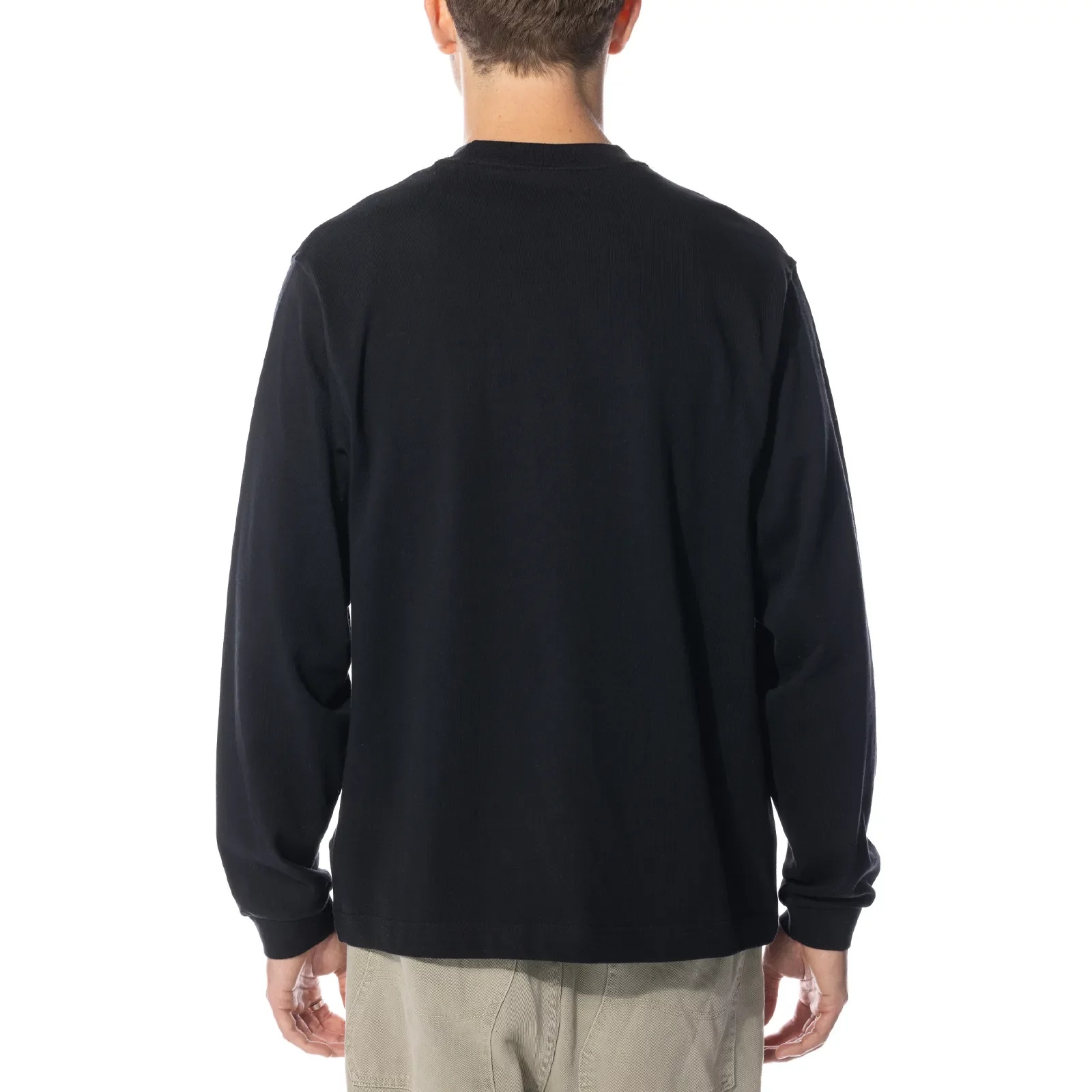 Solo Swoosh Fleece Crew "Black" - 3