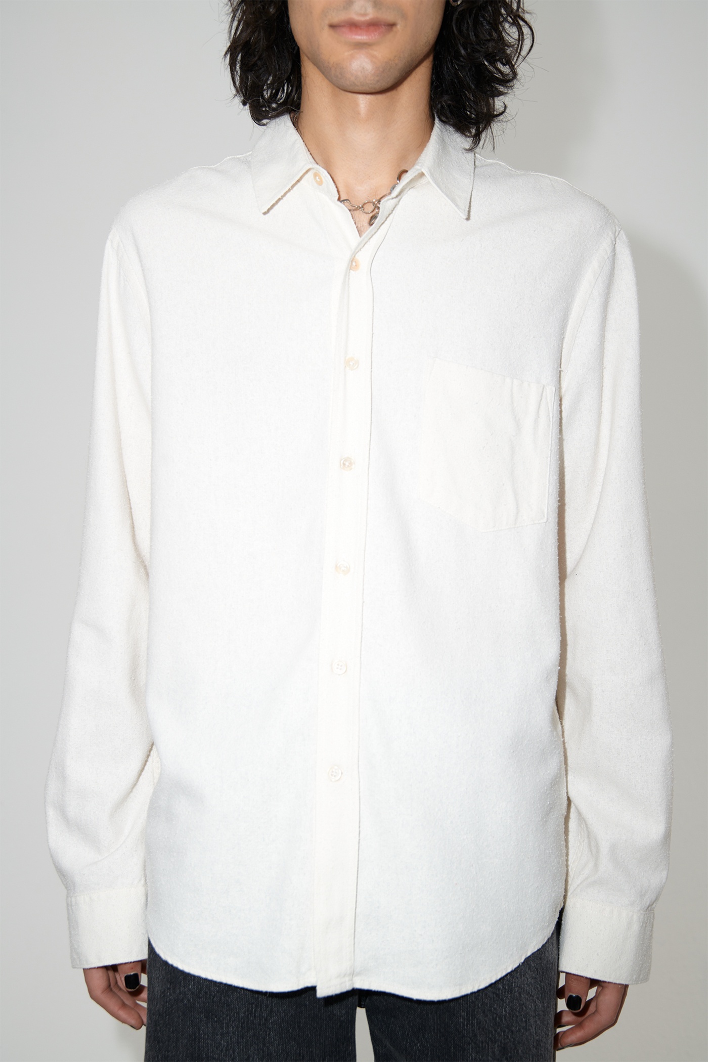 Our Legacy Classic Shirt White Silk | REVERSIBLE