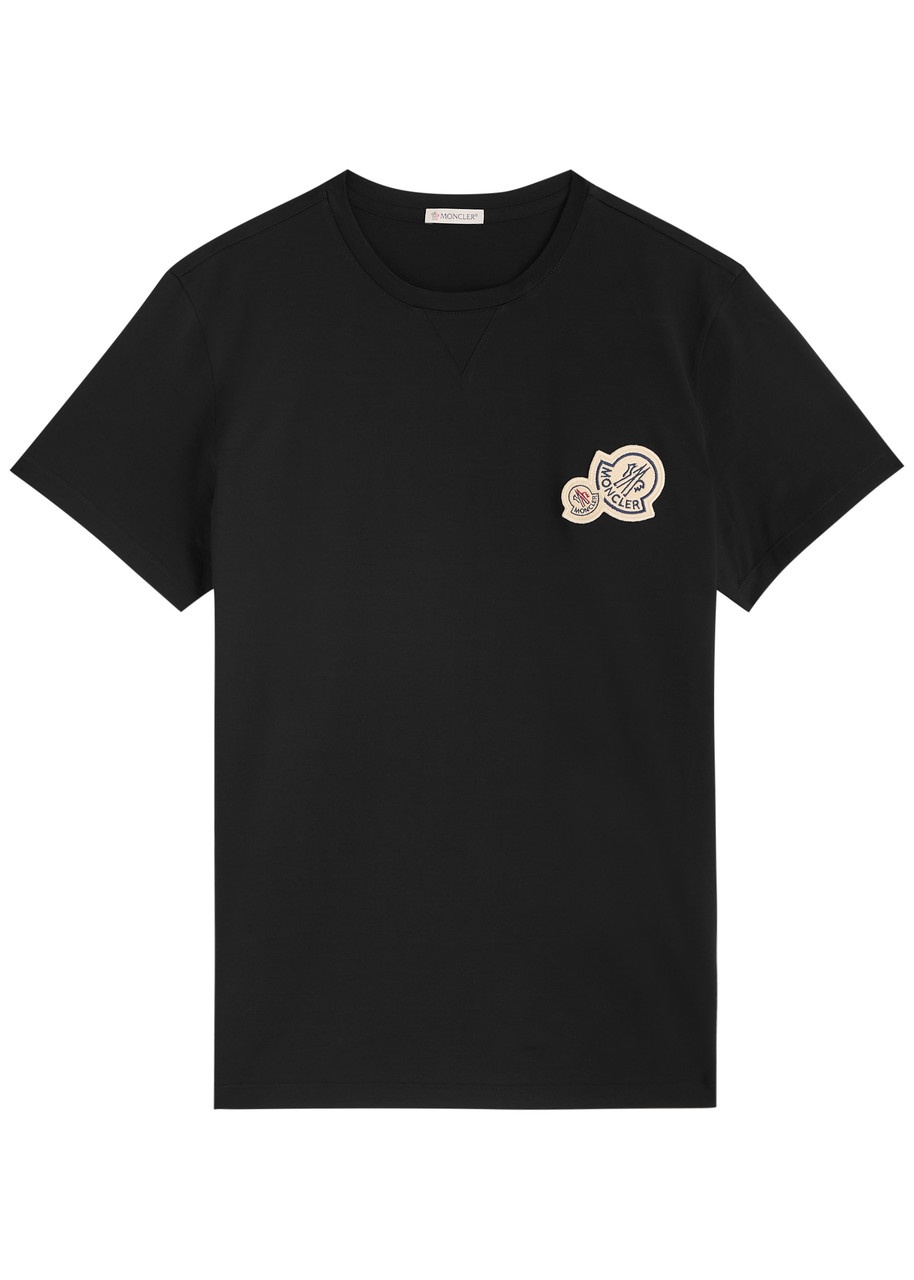 Moncler Logo-appliquéd Cotton T-shirt - 1