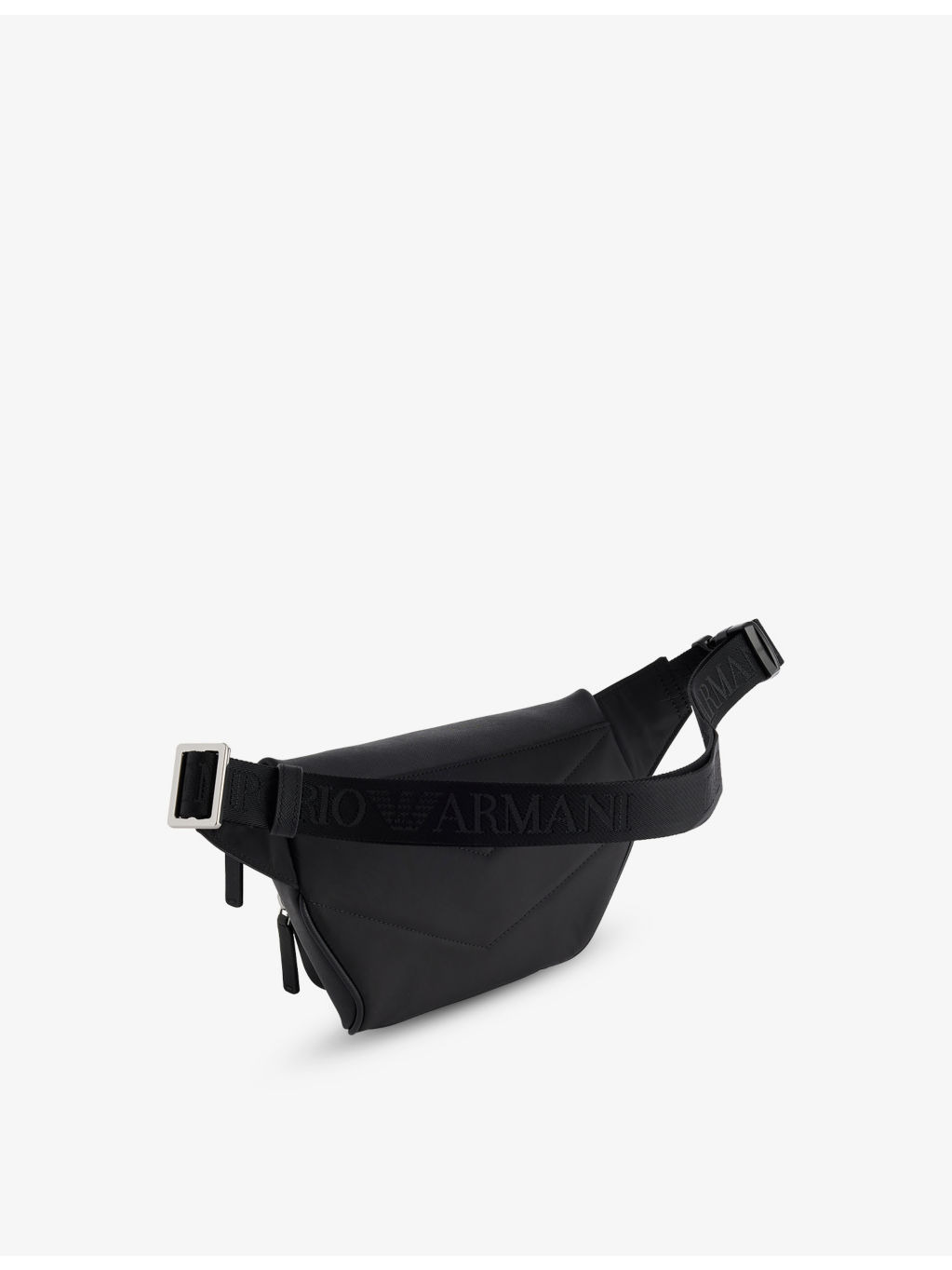 ;Log-Embellished Saffiano-Leather Belt Bag - 4