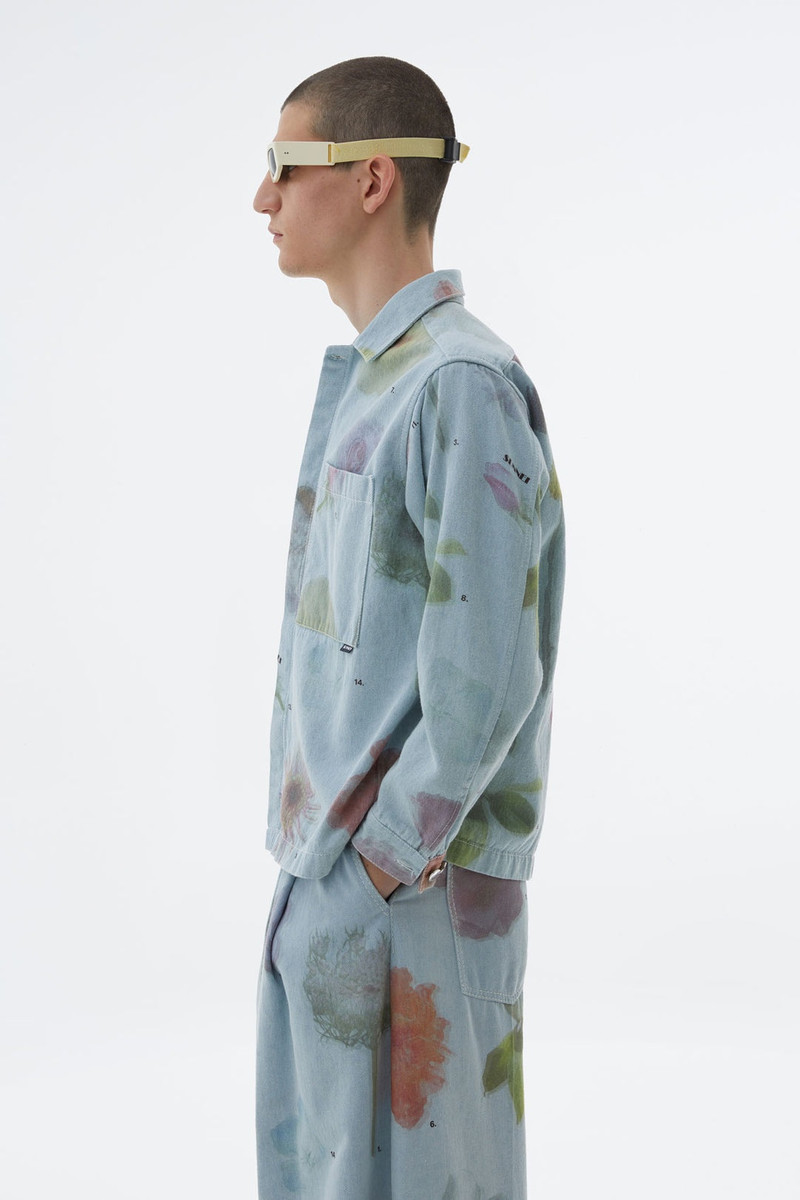 DENIM SHIRT WITH FLOWER PRINT 5