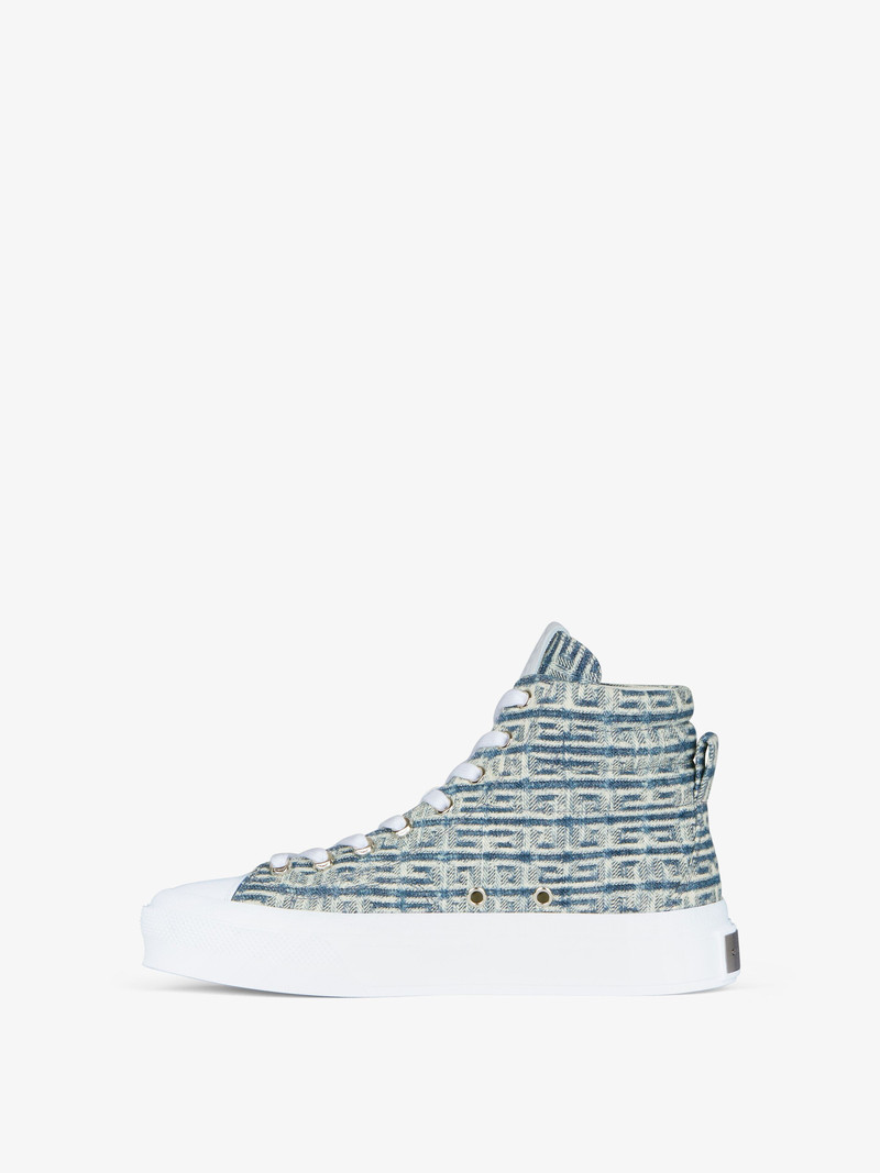Givenchy CITY HIGH-TOP SNEAKERS IN 4G JACQUARD outlook