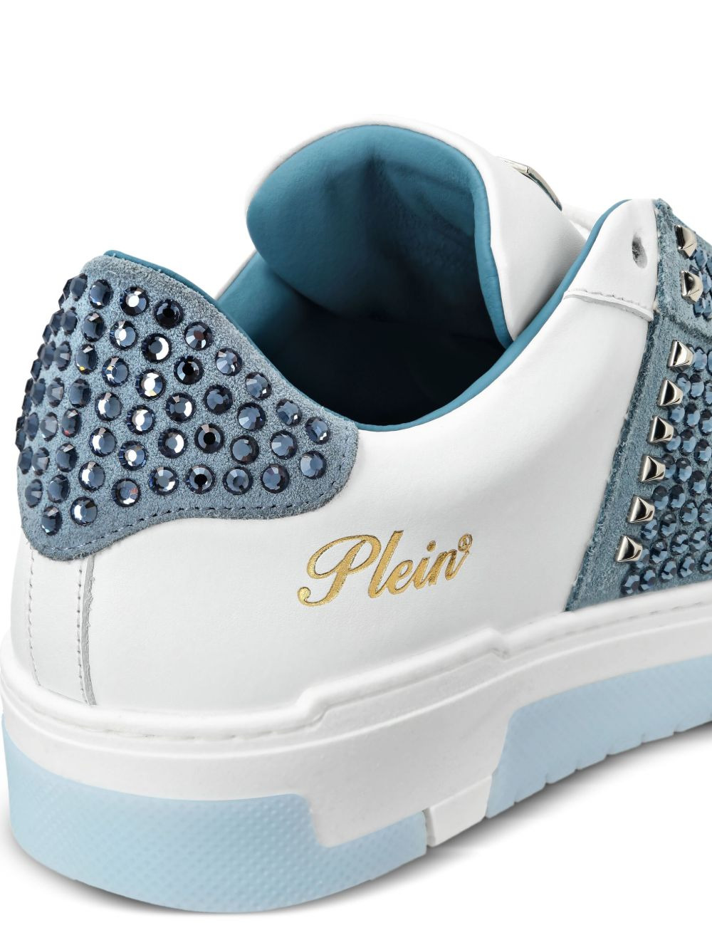 studded low-top sneakers - 4