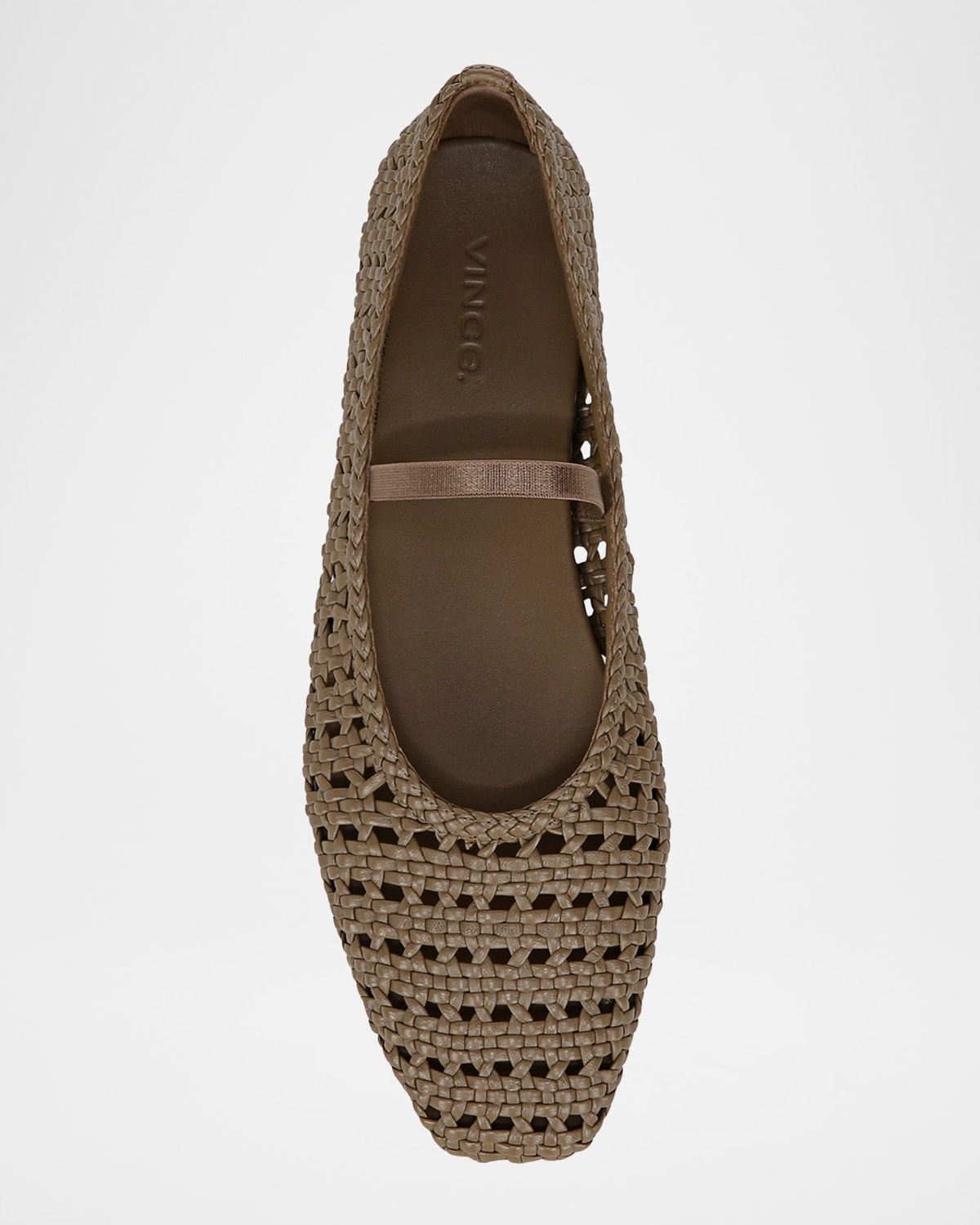 Vivian Crochet Leather Mary Jane Ballerina Flats - 4