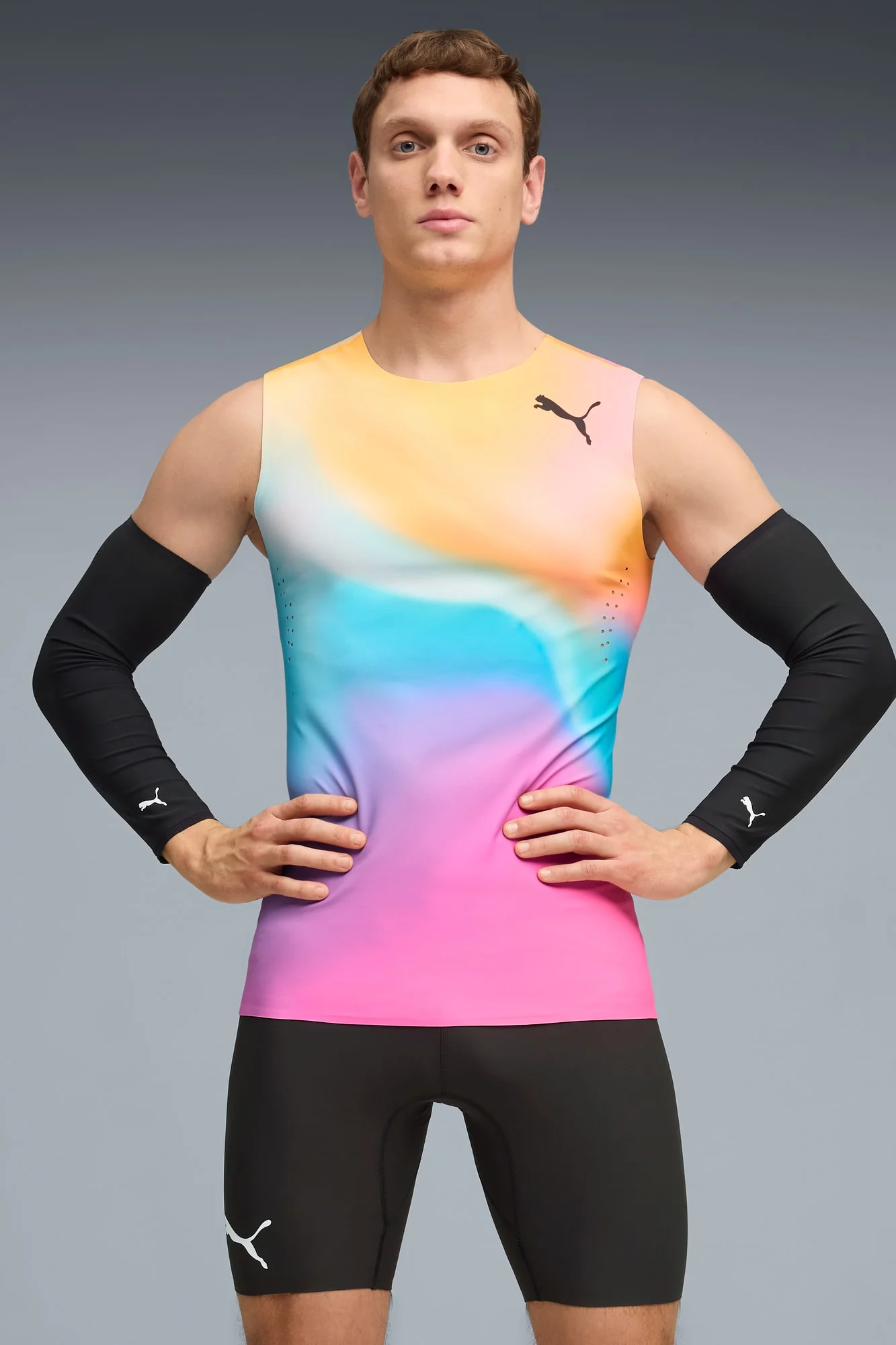 Race Day Men's Track & Field Running Arm Sleeves - 1